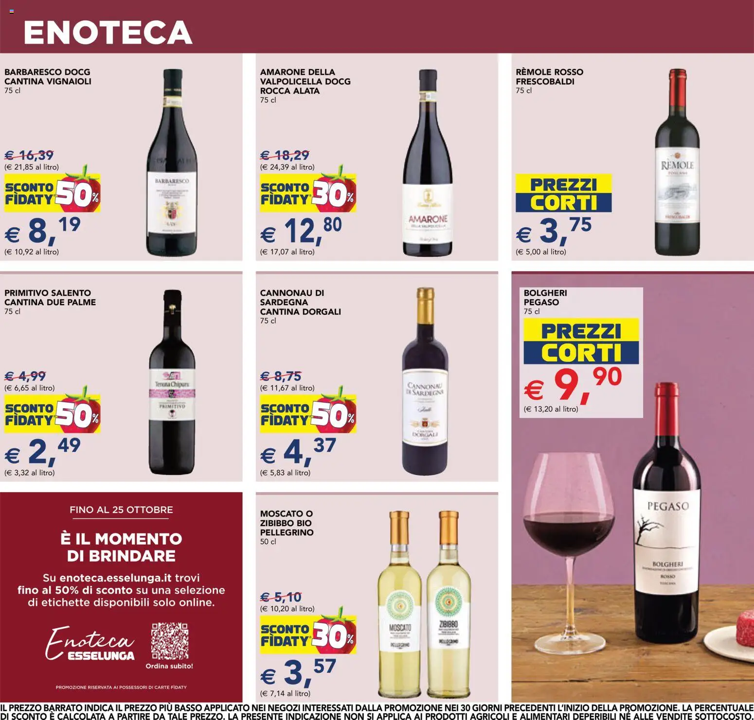 Volantino Esselunga S del 08/10/2026 | Pagina: 13 | Prodotti: Basso, Enoteca