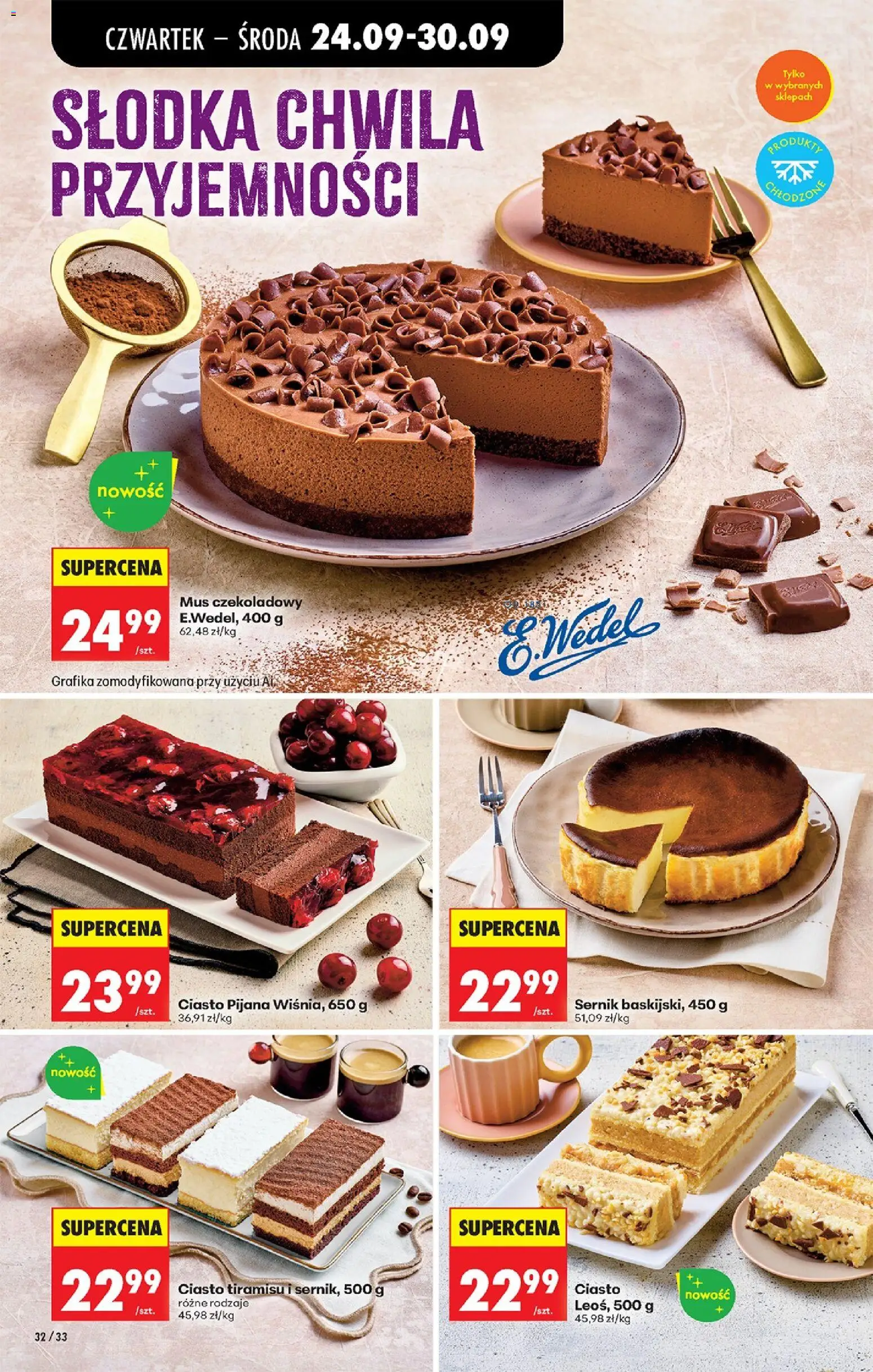Biedronka Polsko leták - Codziennie niskie ceny od 24.09.2026 | Strana: 50 | Produkty: Tiramisu