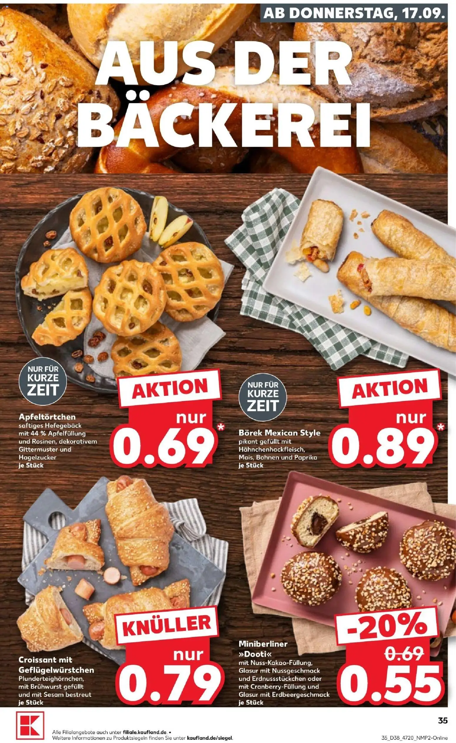 Kaufland Prospekt Hannover – gültig ab 17.09.2026 | Seite: 35 | Produkte: Bäckerei, Croissant, Paprika