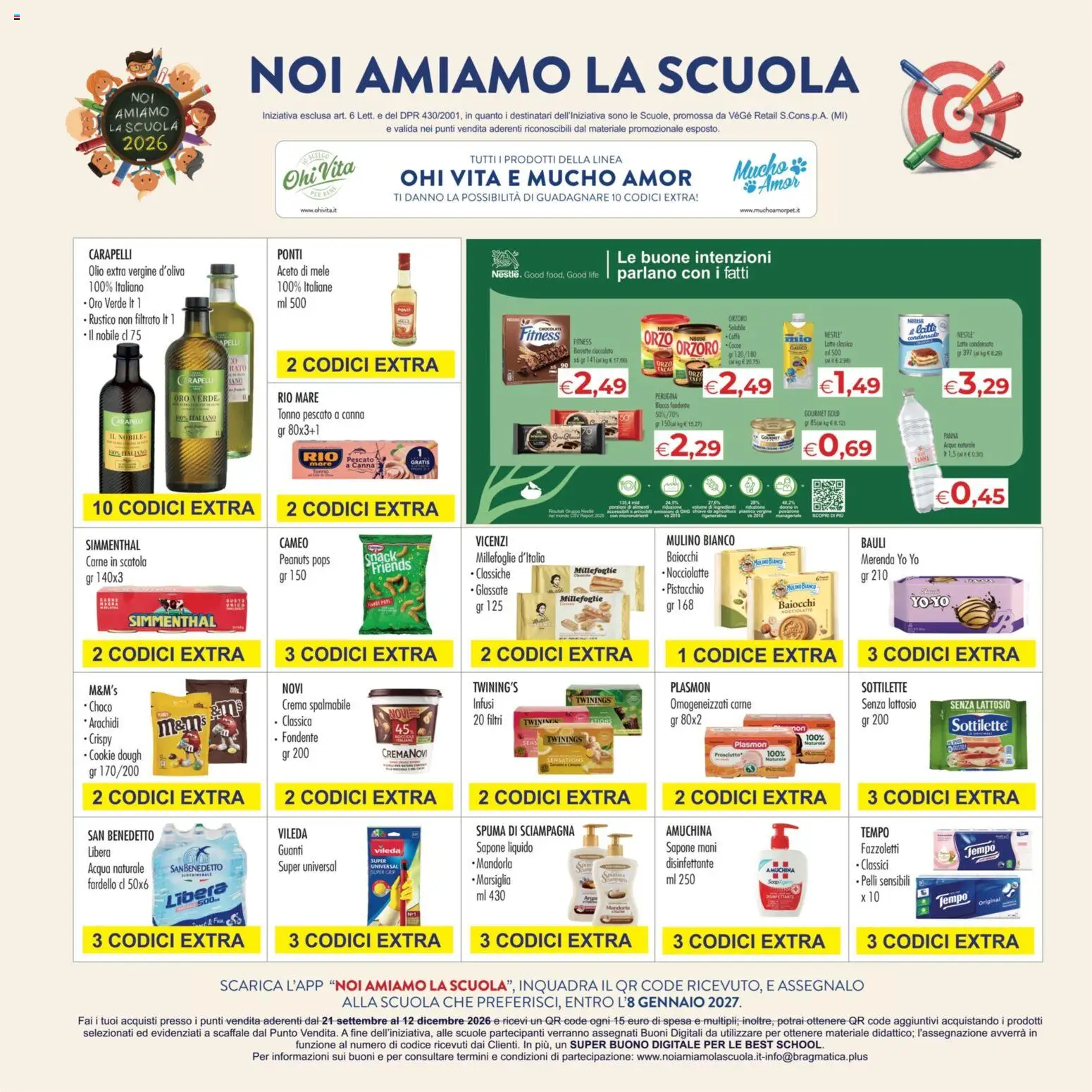 Volantino MerSi Supermercati del 07/10/2026 | Pagina: 7 | Prodotti: Fazzoletti, Acqua, Guanti, Cacao
