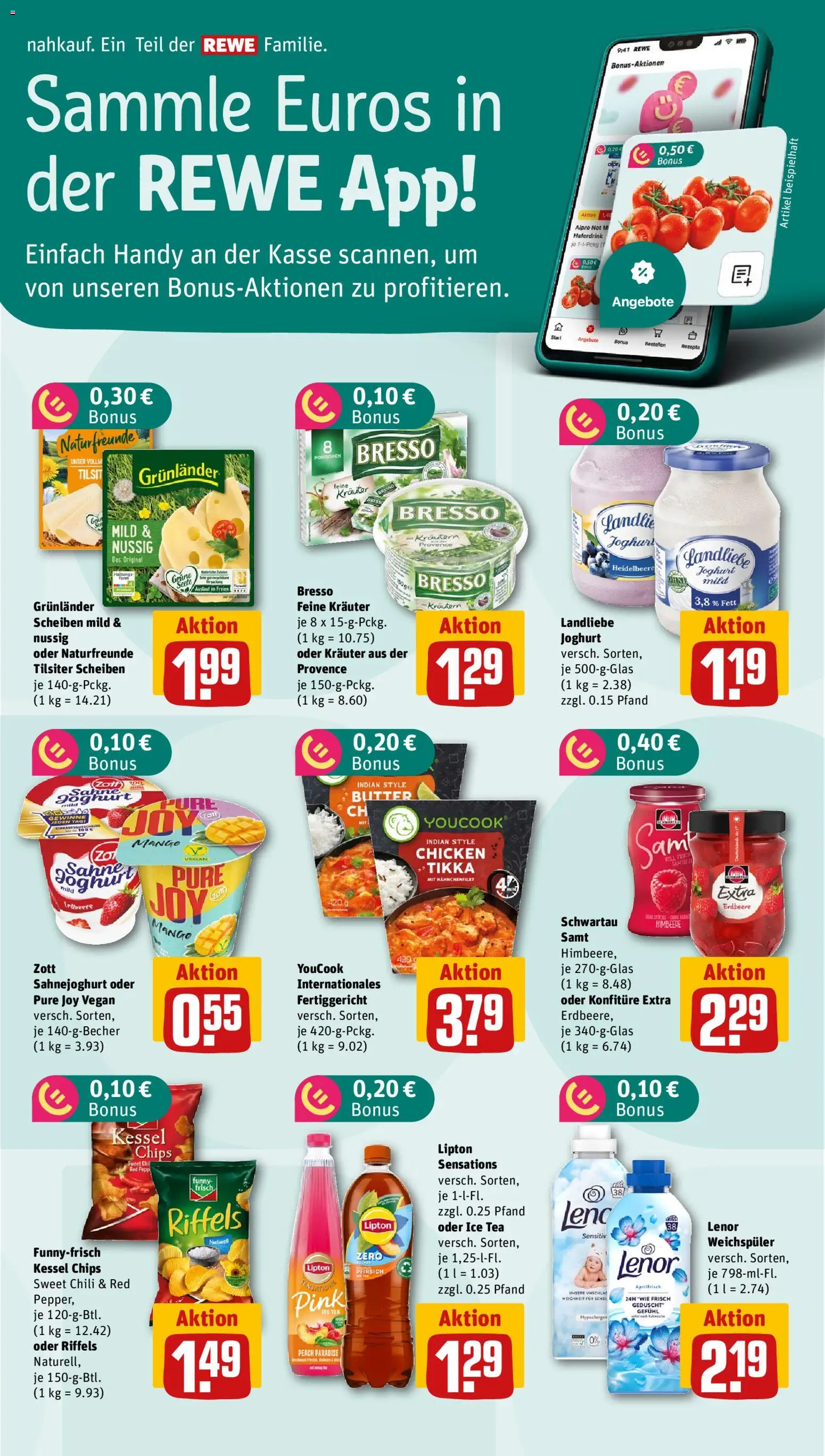 Nahkauf Prospekt – gültig ab 25.05.2026 | Seite: 5 | Produkte: Youcook, Joghurt, Grunlander, Pfirsich