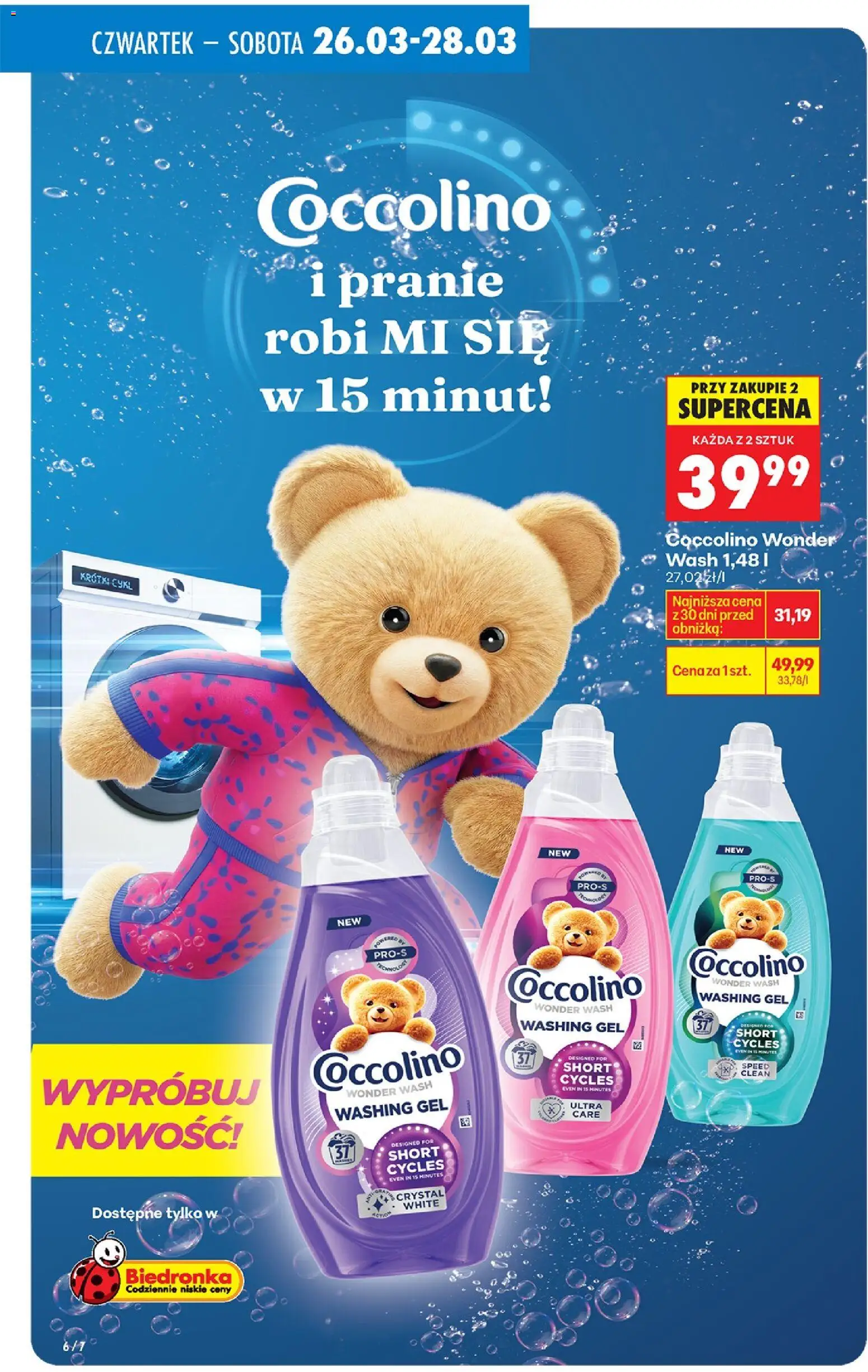 Biedronka Polsko leták - Drogeria od 26.03.2026 | Strana: 6 | Produkty: Coccolino