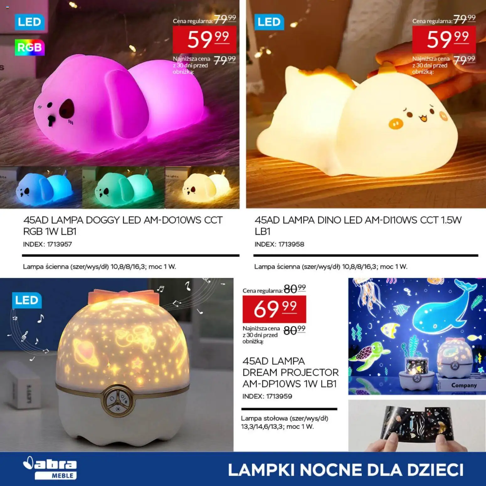 Abra meble gazetka od 24.09.2026 | Strona: 20 | Produkty: Lampki, Lampa