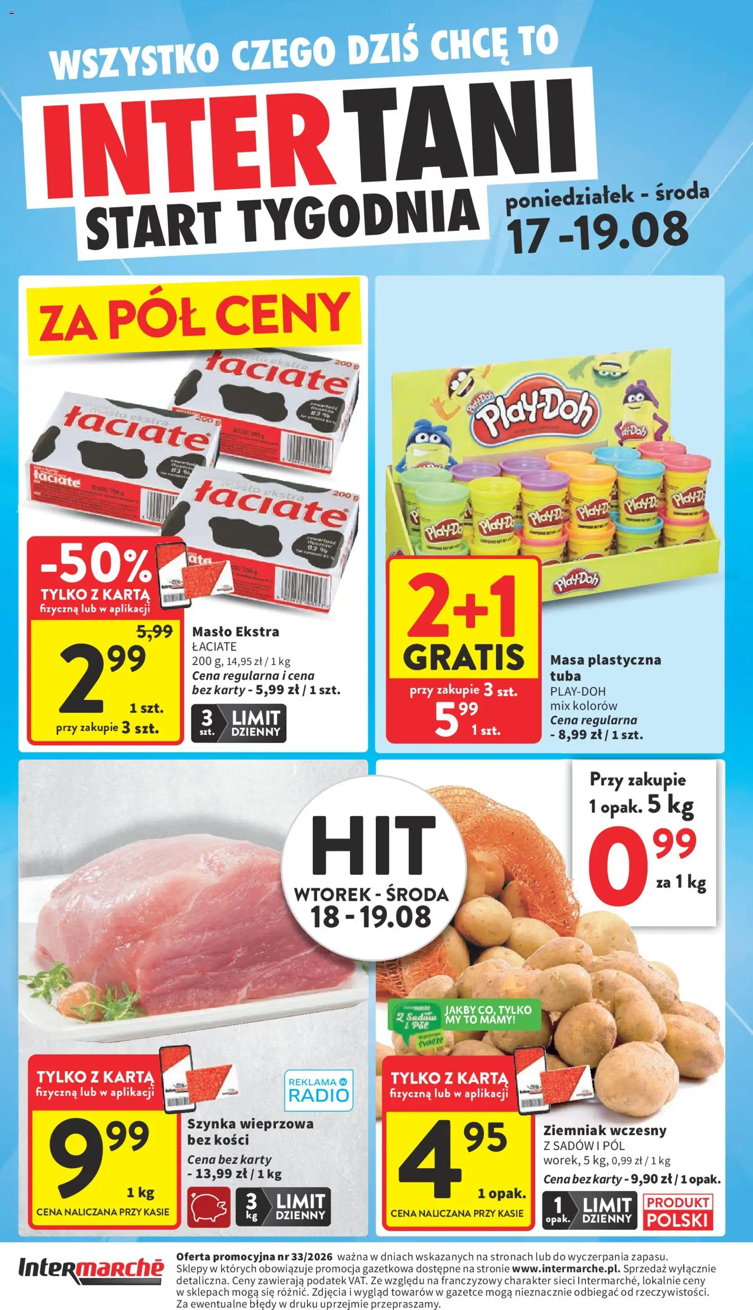 Intermarche gazetka od 13.08.2026 | Strona: 44 | Produkty: Karta, Radio, Szynka wieprzowa, Szynka