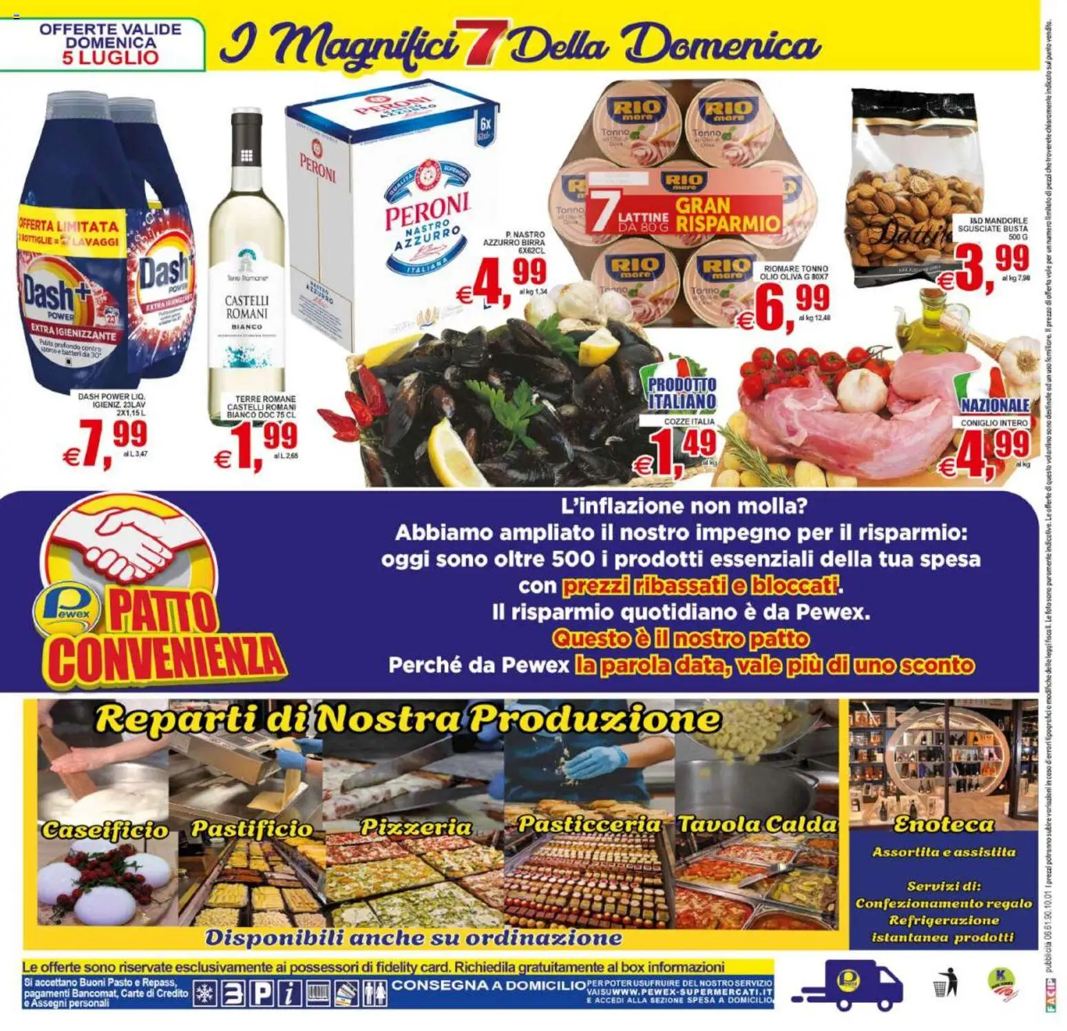 Volantino Pewex del 01/07/2026 | Pagina: 28 | Prodotti: Birra, Mandorle, Tonno, Enoteca