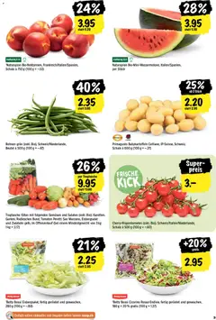 Tragtasche mit folgenden Gemüse und Salaten (exkl. Bio): Karotten, Gurken, Radieschen Bund, Tomaten Peretti San Marzano, Eisbergsalat und Zwiebeln gelb, im Offenverkauf (bei einem Mindestgewicht von 3 kg: 1 kg = 3.17), Tragtasche mit folgenden Gemüse und Salaten (exkl. Bio): Karotten, Gurken, Radieschen Bund, Tomaten Peretti San Marzano, Eisbergsalat und Zwiebeln gelb, im Offenverkauf (bei einem Mindestgewicht von 3 kg: 1 kg = 3.17) ab 30.07.2026 gültig | Seite: 3