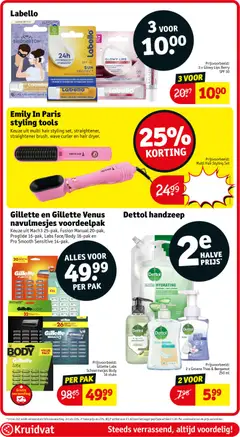 Kruidvat folder - Voorbeeld van een folder van Kruidvat, geldig van 29/09/2026 | Pagina: 23 | Producten: Thee, Handzeep, Sheaboter, Kan