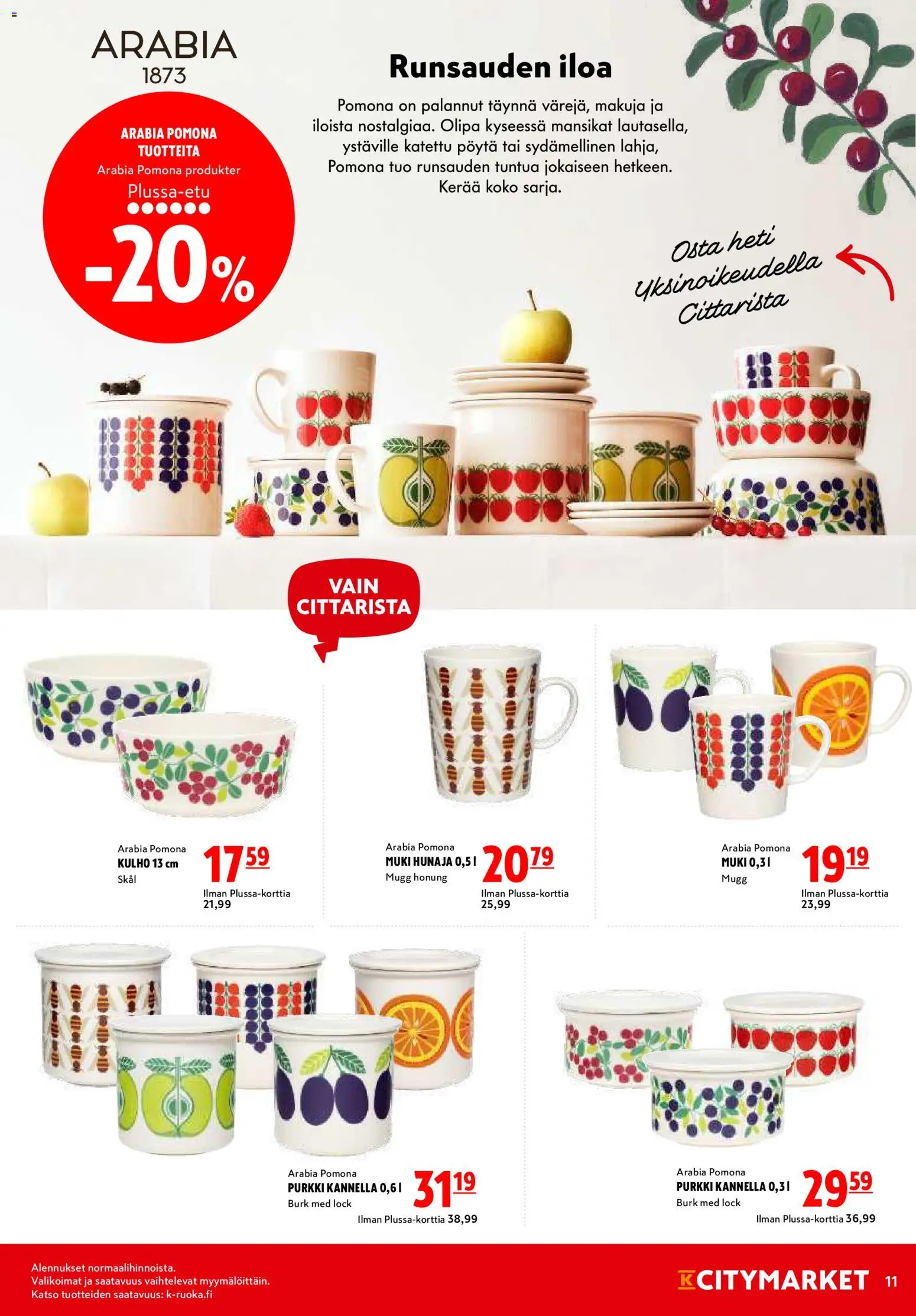 K-Citymarket tarjoukset – voimassa 19/10/2026 alkaen | Sivu: 11