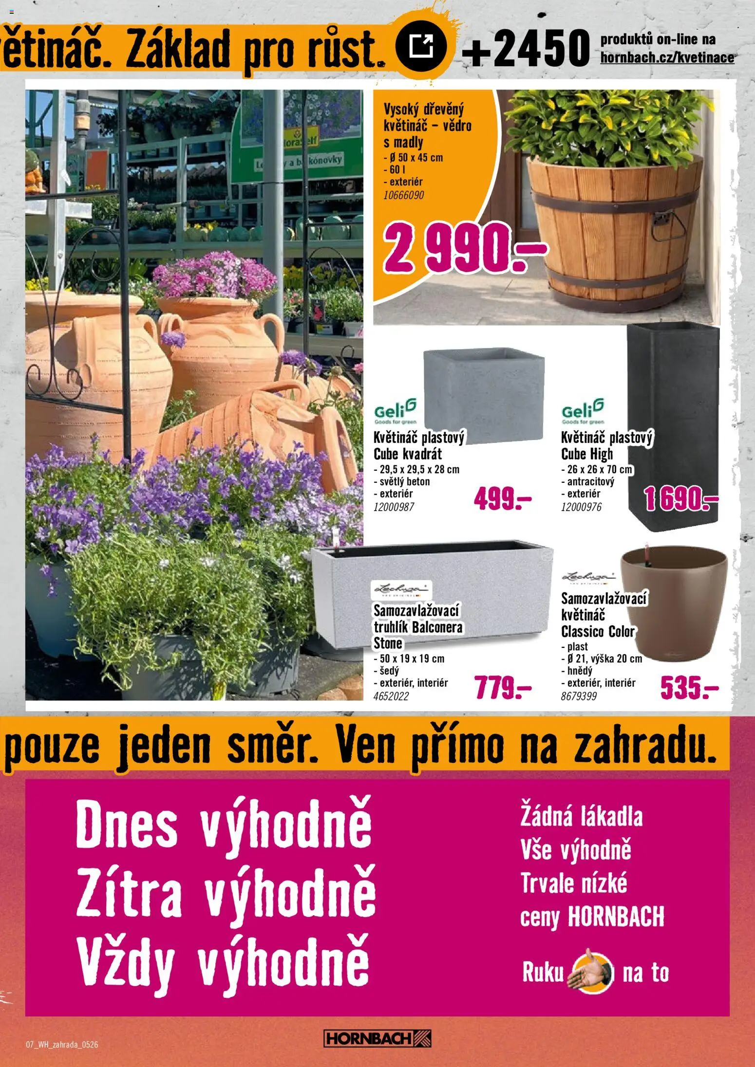 HORNBACH leták - Trvalky od 06.05.2026 | Strana: 7 | Produkty: Truhlík, Samozavlažovací truhlík, Květináč