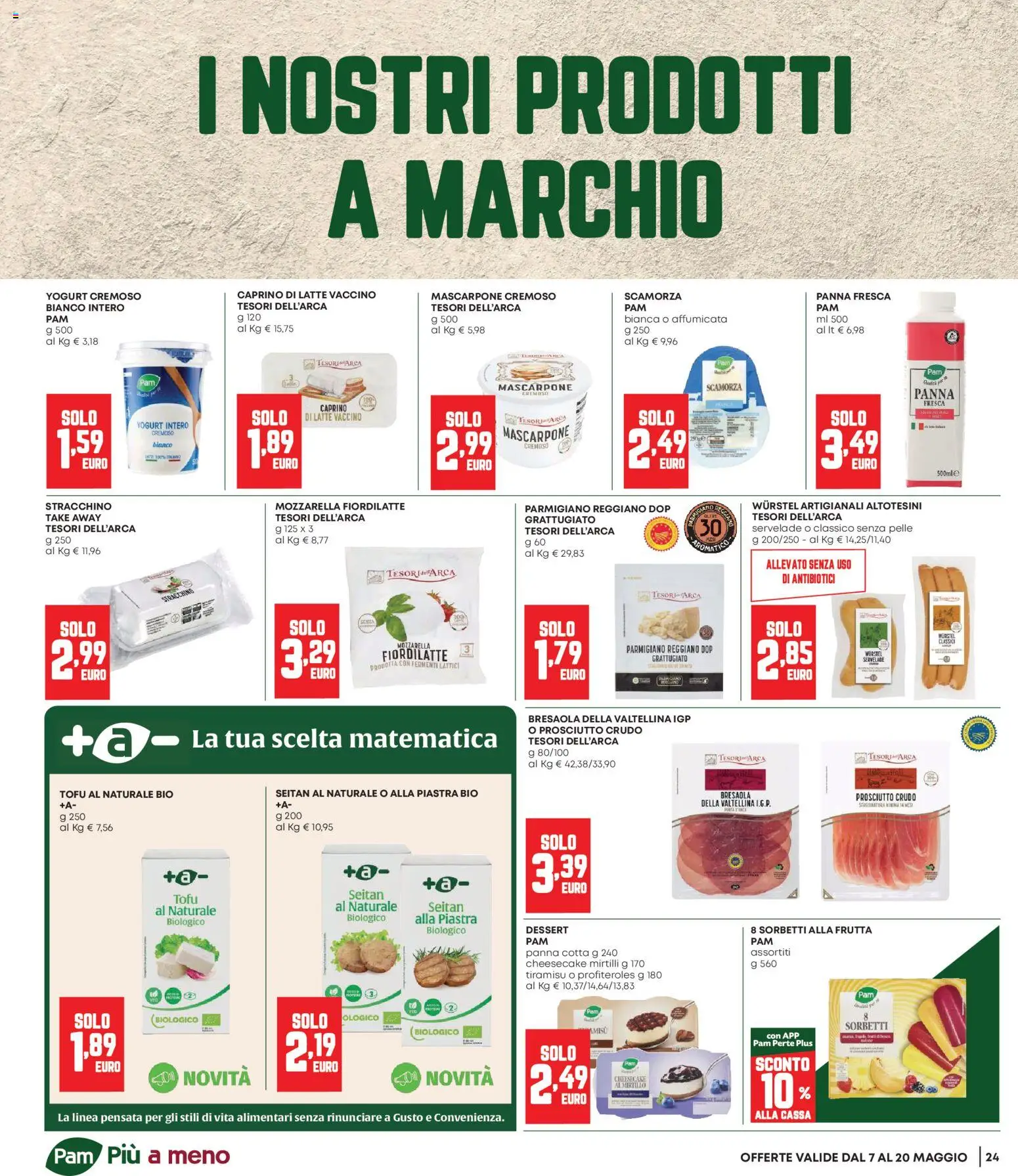 Volantino Panorama del 07.05.2026 | Pagina: 24 | Prodotti: Frutta, Prosciutto, Mirtilli, Mascarpone