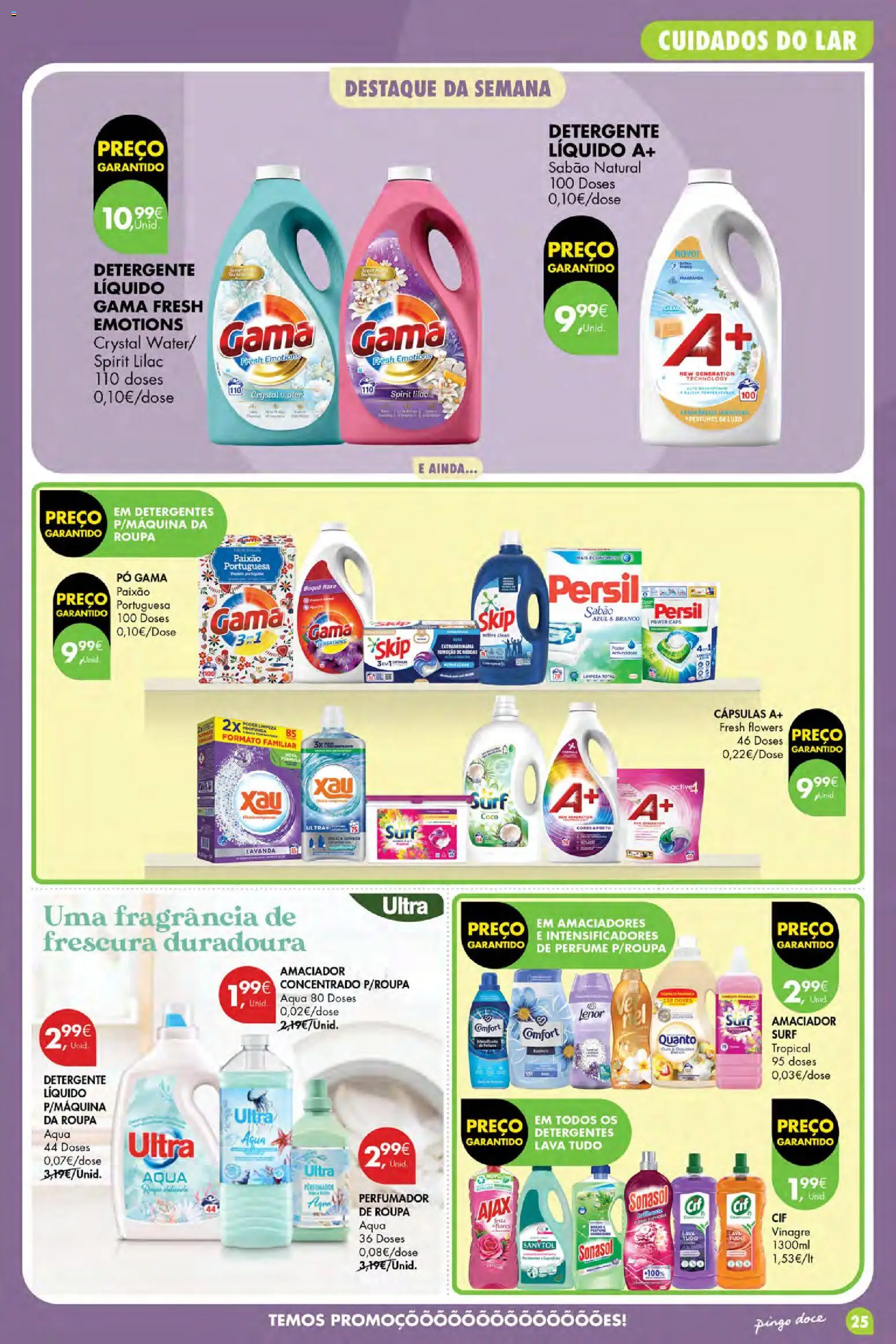 Pingo Doce Poupe Esta Semana Açores │ válido de 27/08/2026 | Página: 25 | Produtos: Perfume, Pó, Detergente, Cápsulas