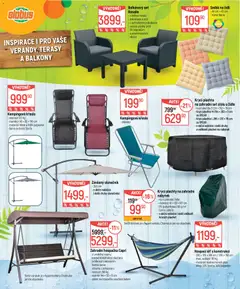 Náhled letáku Globus leták - Léto od 03.06.2026 | Strana: 12 | Produkty: Křesla, Křeslo, Slunečník, Plachta
