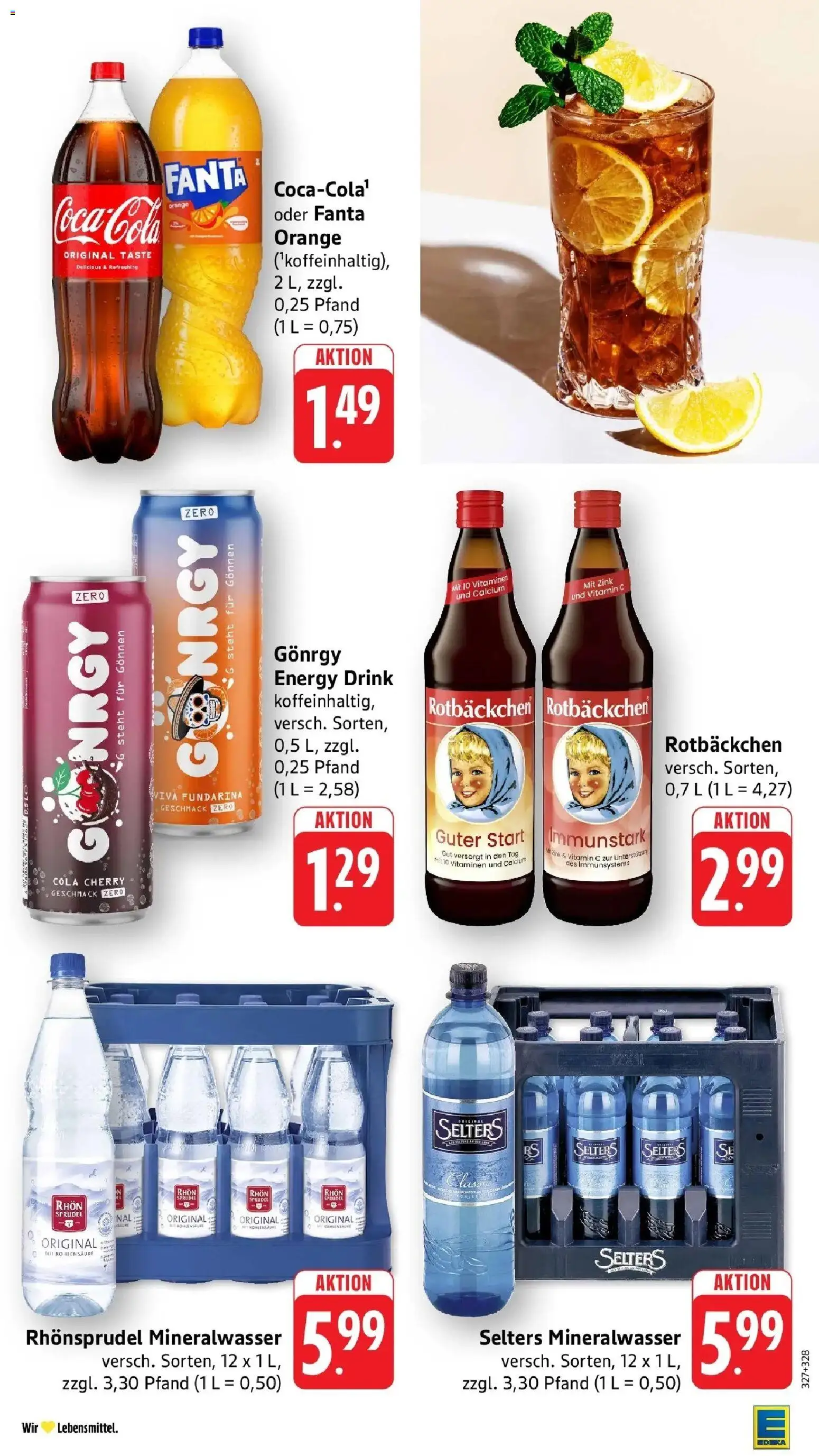 Edeka prospekt Großostheim	 – gültig ab 04.05.2026 | Seite: 43 | Produkte: Fanta, Cola, Mineralwasser, Rhonsprudel