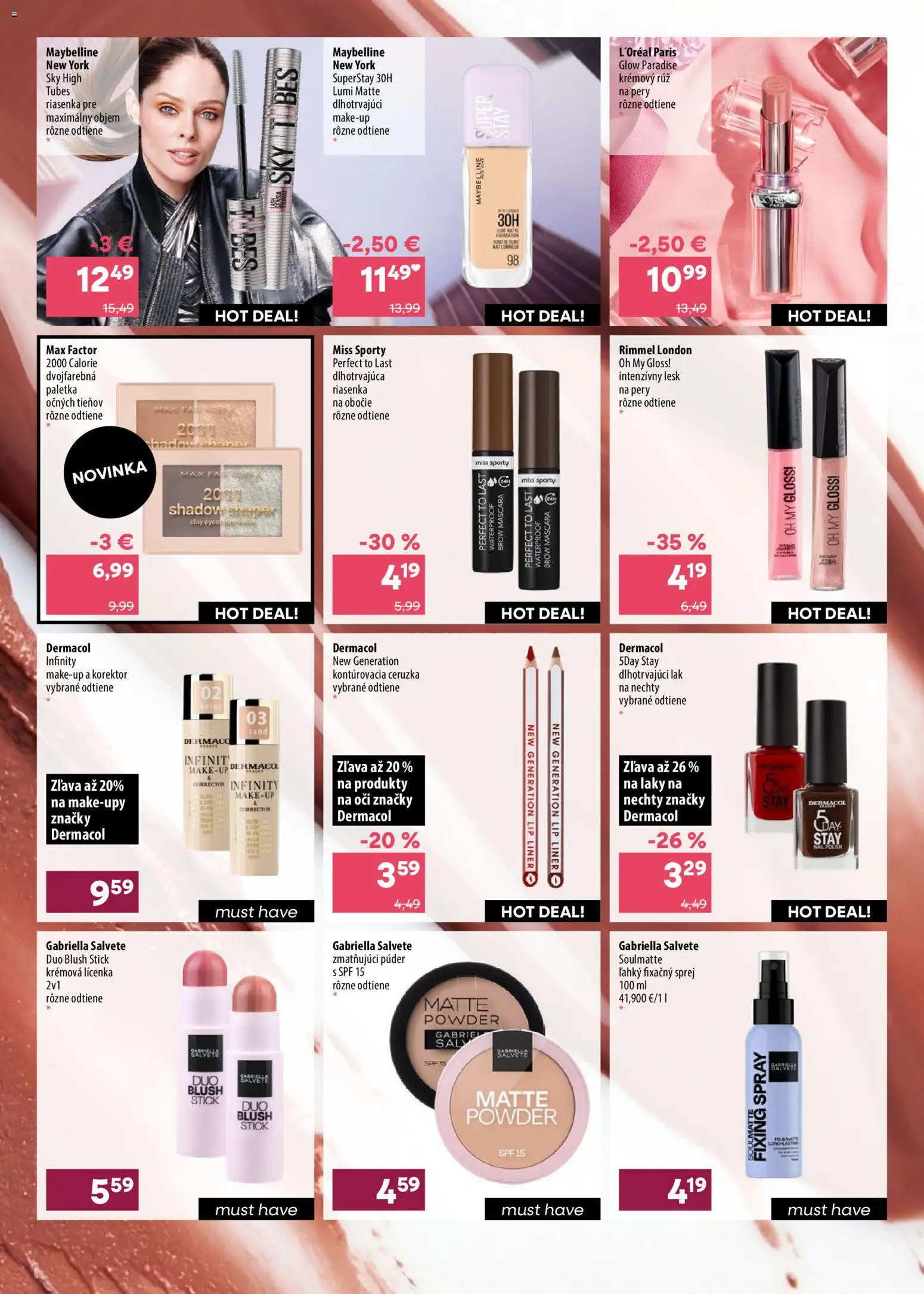 Nové 101 drogerie akcie – leták je platný od 24.06.2026 | Strana: 11 | Produkty: Korektor, Lícenka, Riasenka, Ceruzka