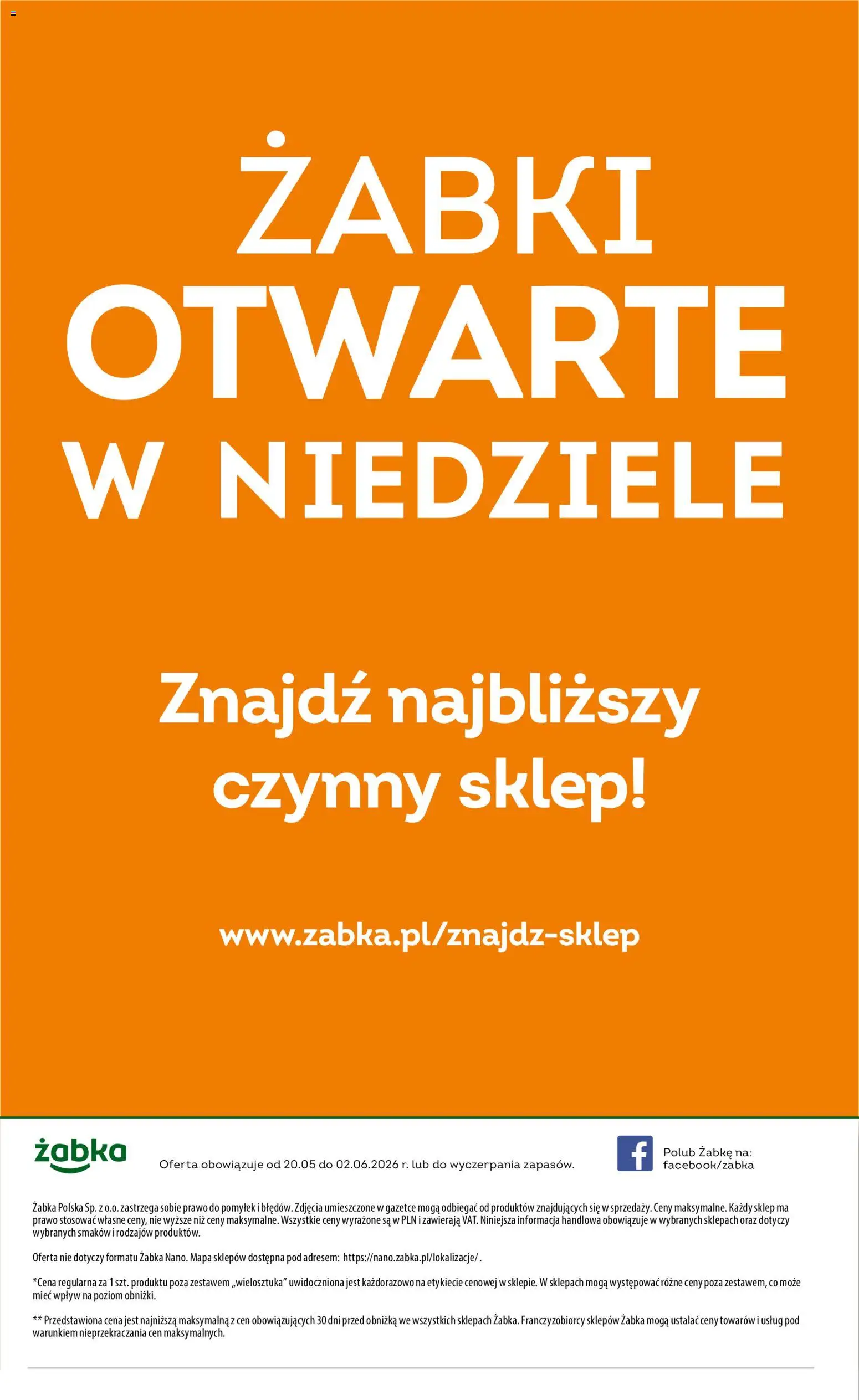 Żabka gazetka - Codzienne produkty od 20.05.2026 | Strona: 20