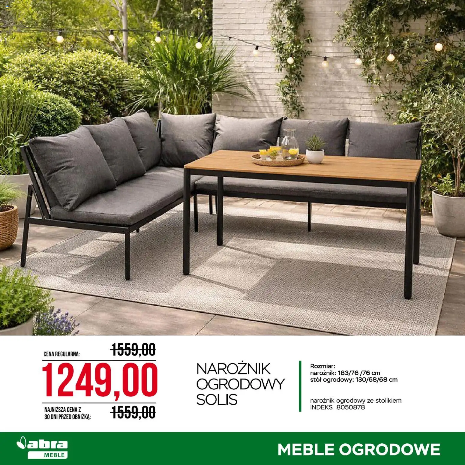 Abra meble gazetka od 03.07.2026 | Strona: 8 | Produkty: Stół, Meble ogrodowe, Stół ogrodowy