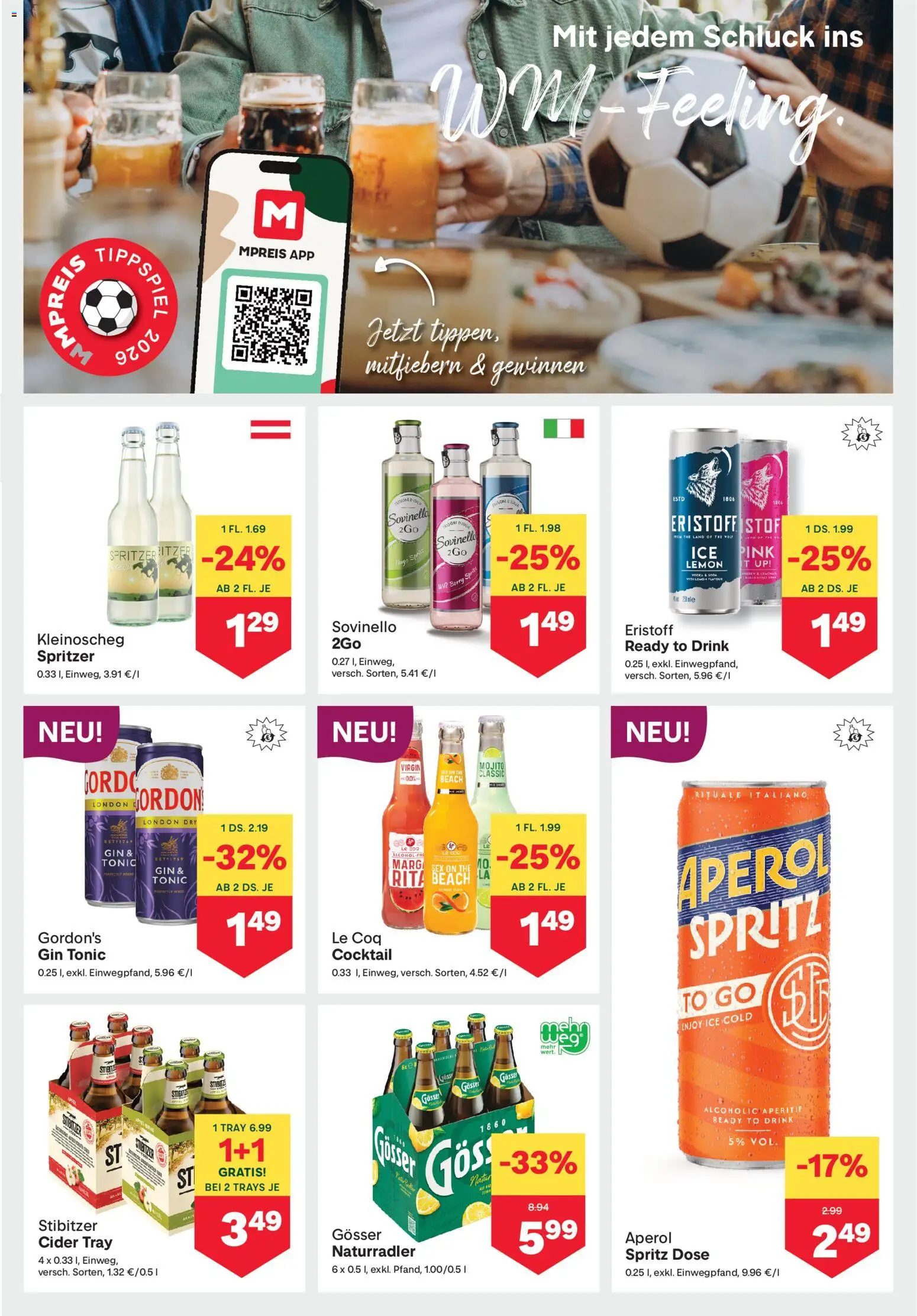 MPREIS Flugblatt gültig ab 11.06.2026 | Seite: 7 | Produkte: Gin, Wodka