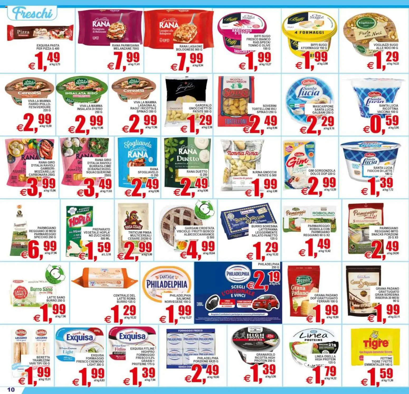 Volantino Pewex del 31/07/2026 | Pagina: 10 | Prodotti: Lasagna, Ricotta, Sugo, Insalata di riso