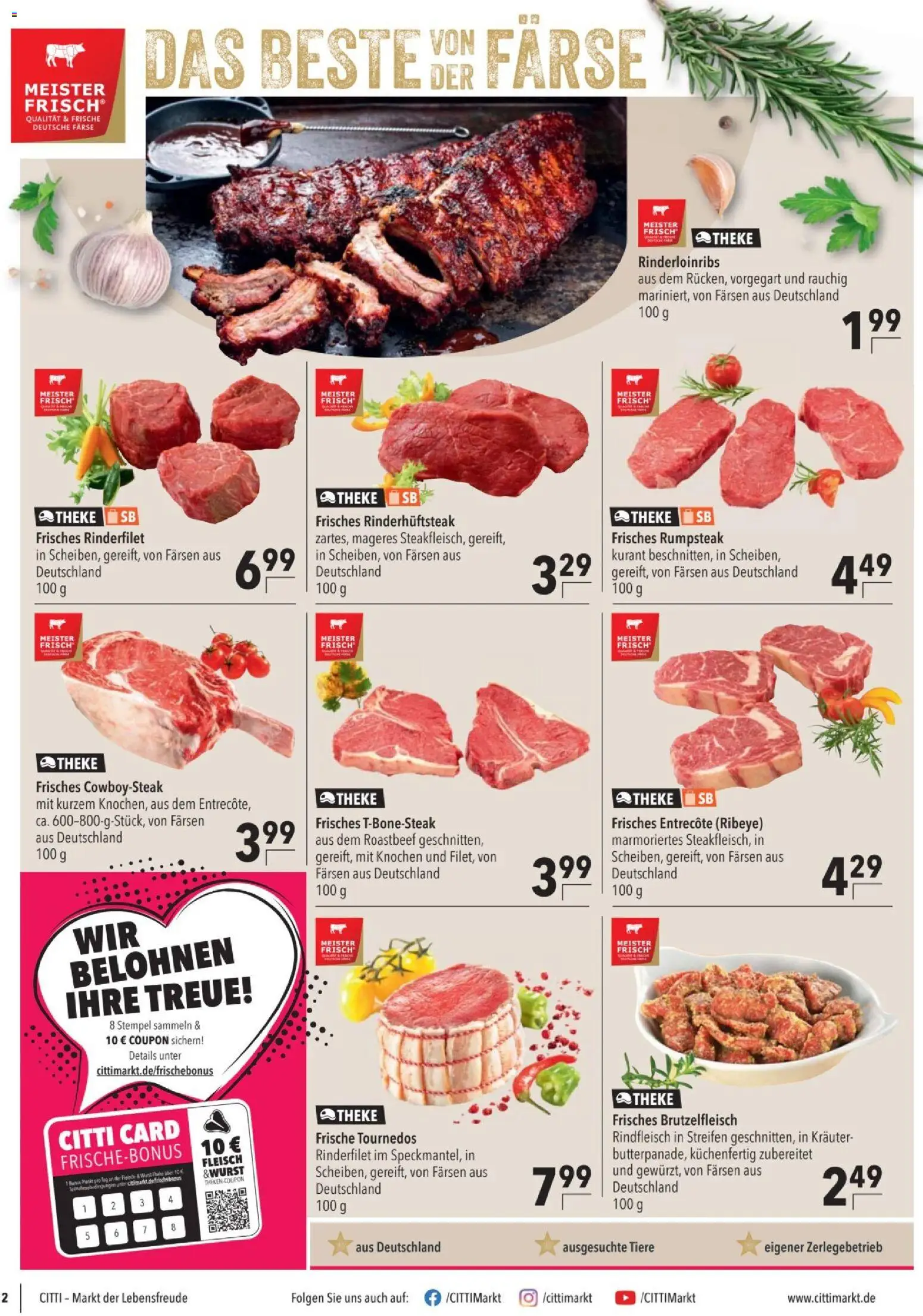 CITTI tilbudsavis – gyldig fra 28/10/2026 | Side: 2 | Produkter: Entrecote, Roastbeef