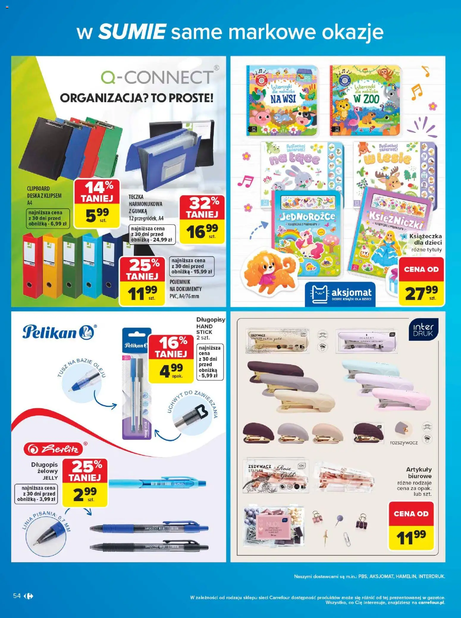 Carrefour gazetka - W sumie same markowe okazje od 08.06.2026 | Strona: 54 | Produkty: Książki