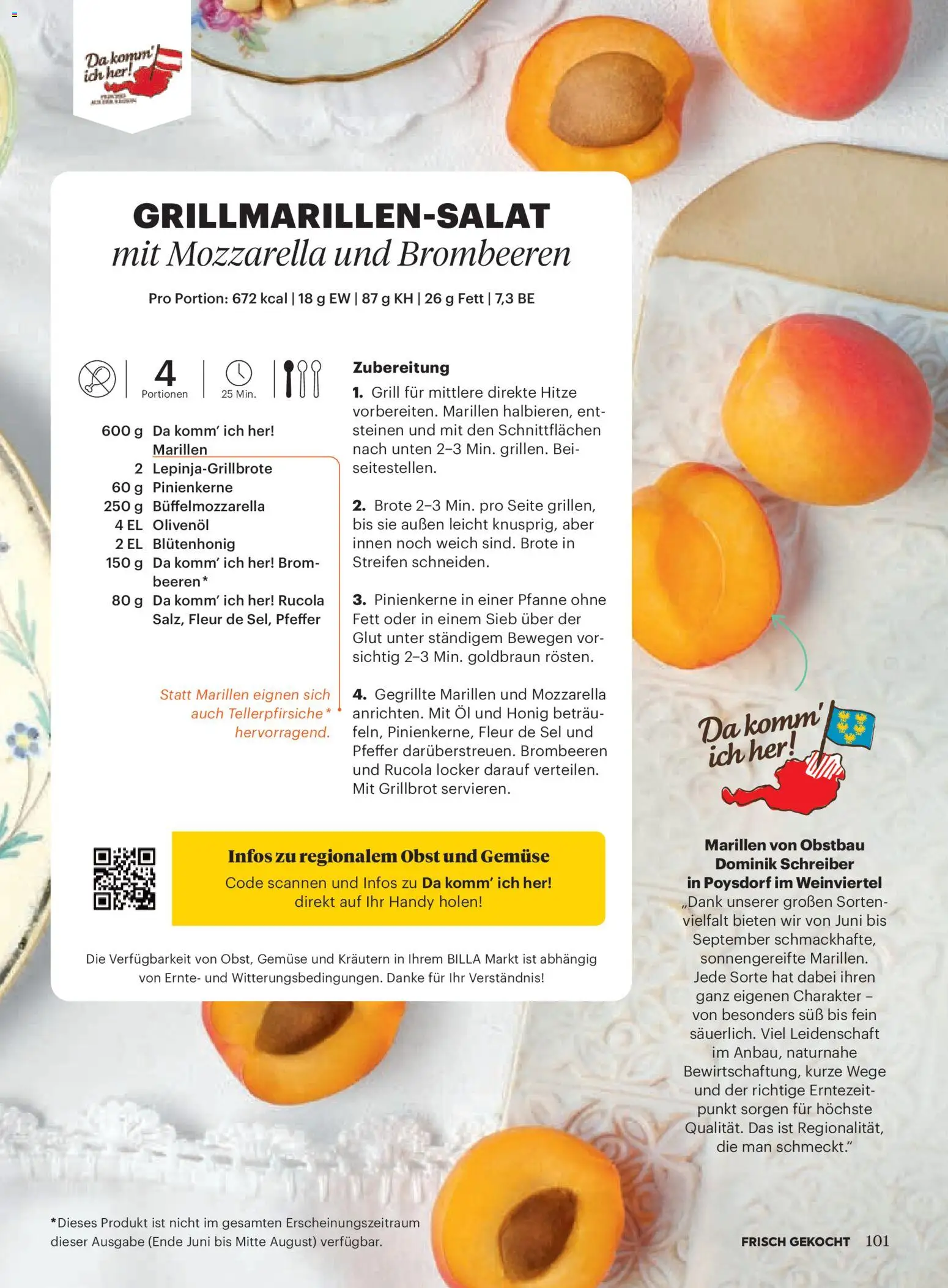 Billa AT akciós ujság - amely érvényes a következő dátumtól: 01.07.2026 | Oldal: 99 | Termékek: Mozzarella, Grill