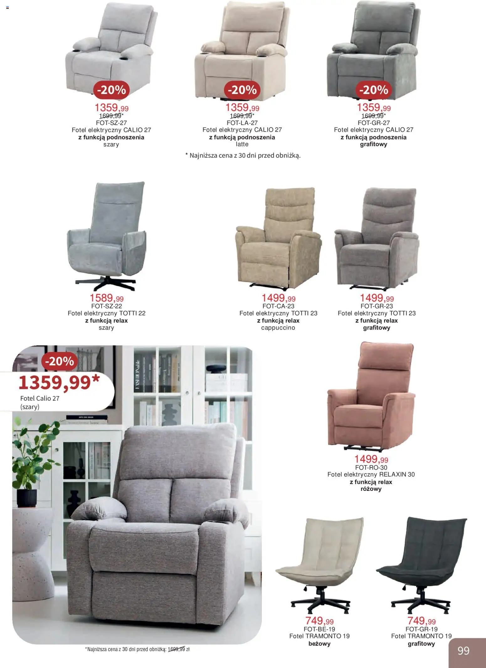 Bodzio Katalog od 01.10.2026 | Strona: 99 | Produkty: Cappuccino, Fotel