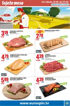 JUNEĆE MLJEVENO MESO, 450 g - Pregled kataloga iz trgovine Eurospin, vrijedi od 19.08.2026 | Stranica: 7