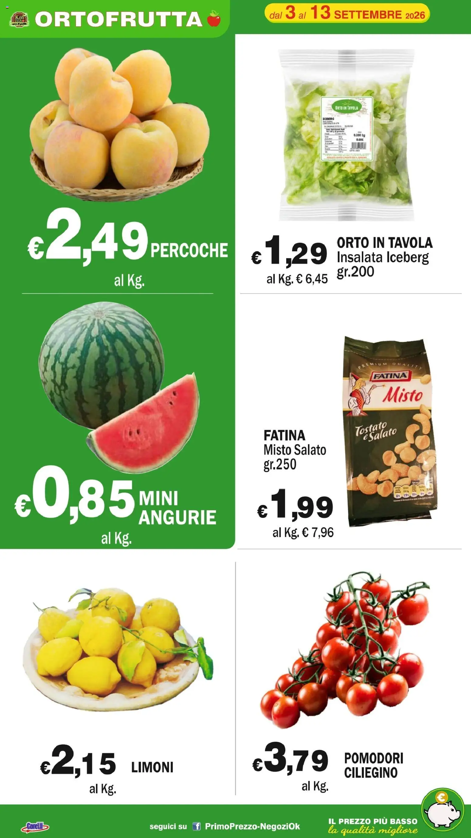 Volantino Primo Prezzo del 03/09/2026 | Pagina: 30