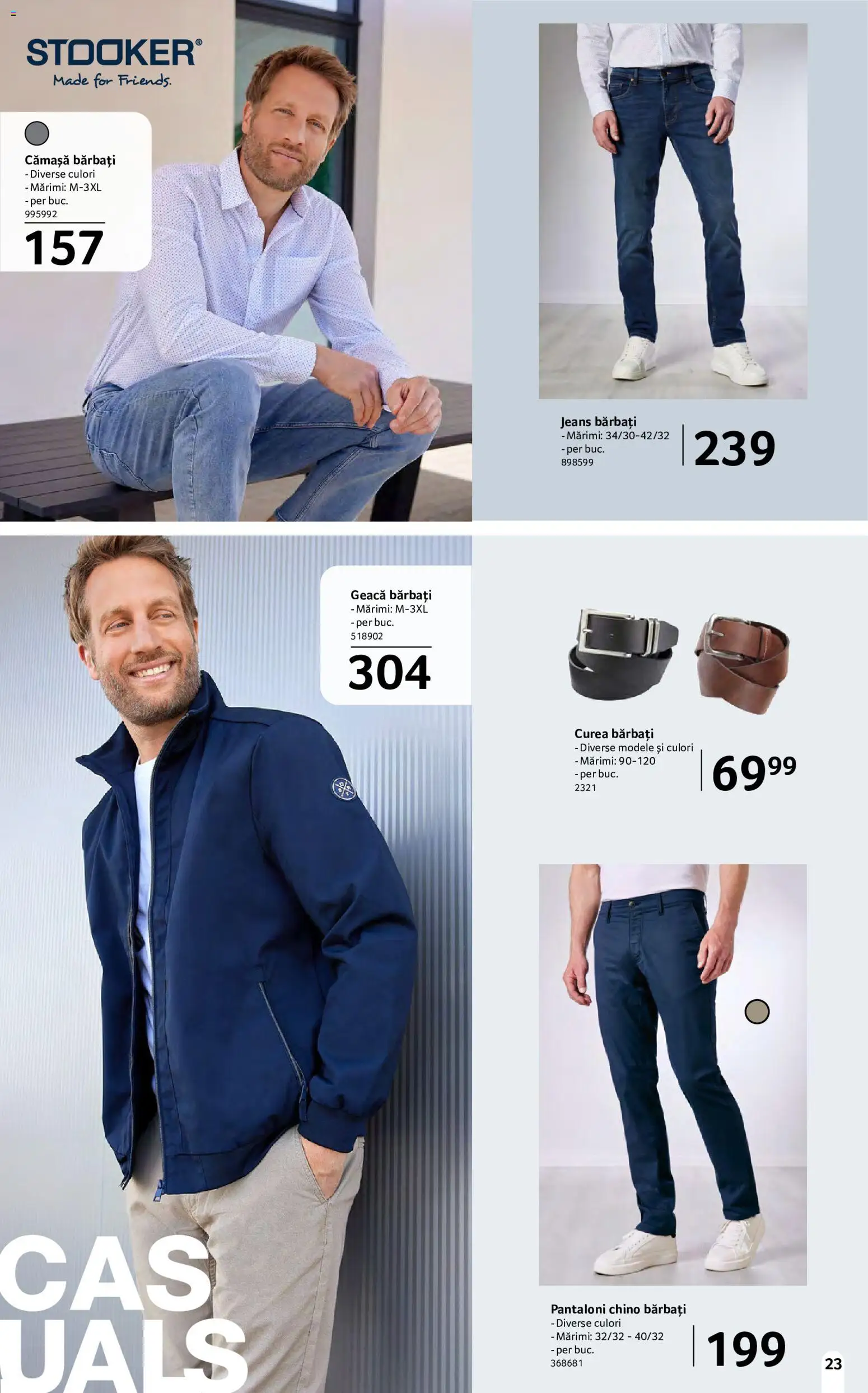 Noul catalog Selgros – valabil de la 15.05.2026 | Pagină: 23 | Produse: Curea, Geacă, Pantaloni