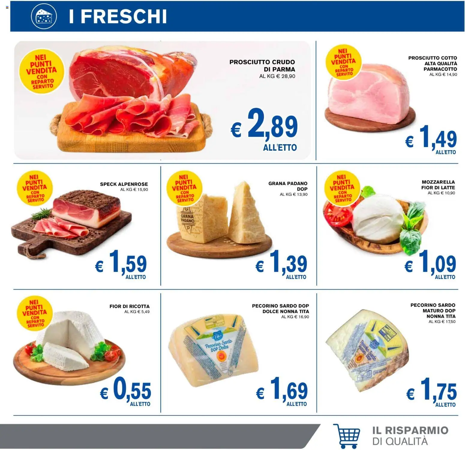 Volantino Coal del 24/09/2026 | Pagina: 5 | Prodotti: Prosciutto Crudo, Prosciutto Cotto, Mozzarella, Prosciutto