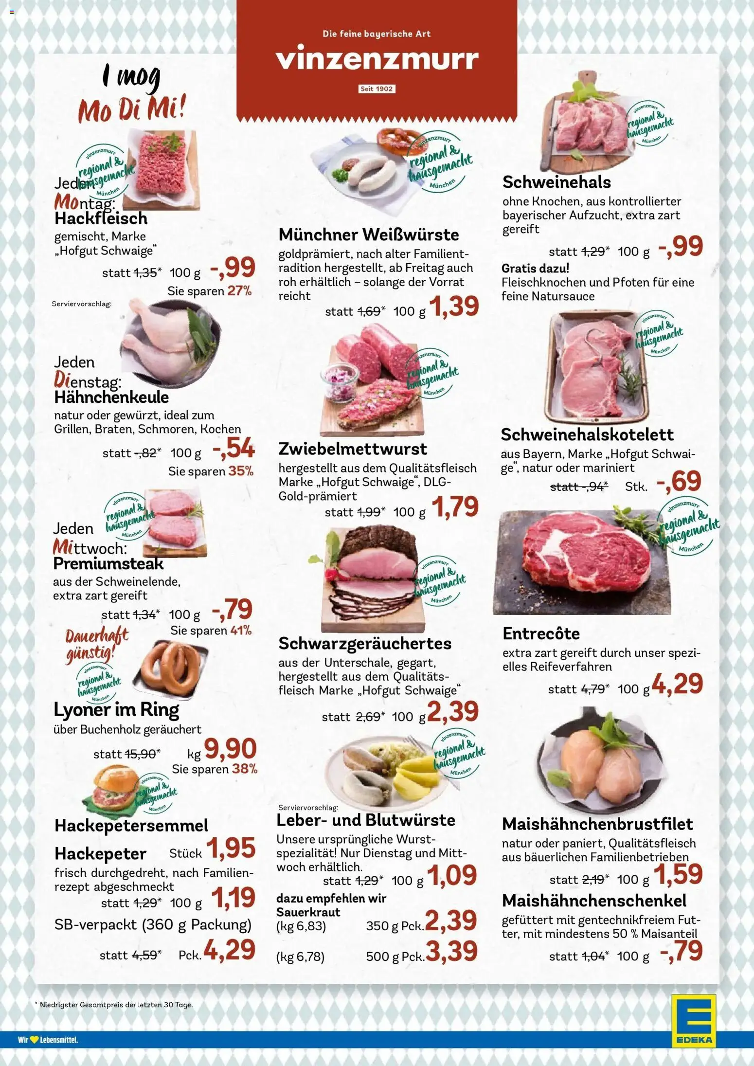 E xpress Prospekt München – gültig ab 21.09.2026 | Seite: 4 | Produkte: Entrecote, Wurst, Fleisch, Hackfleisch