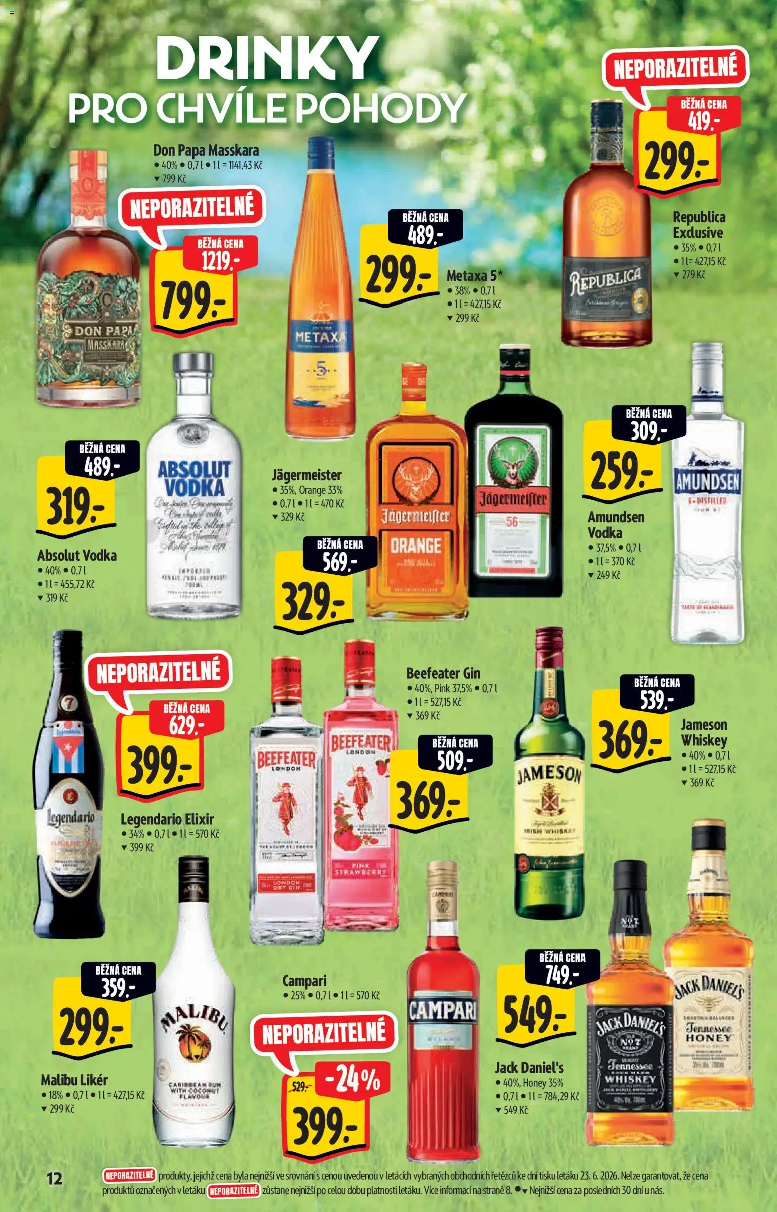 Albert katalog - Supermarket od 01.07.2026 | Strana: 12 | Produkty: Jägermeister, Jameson, Likér, Legendario