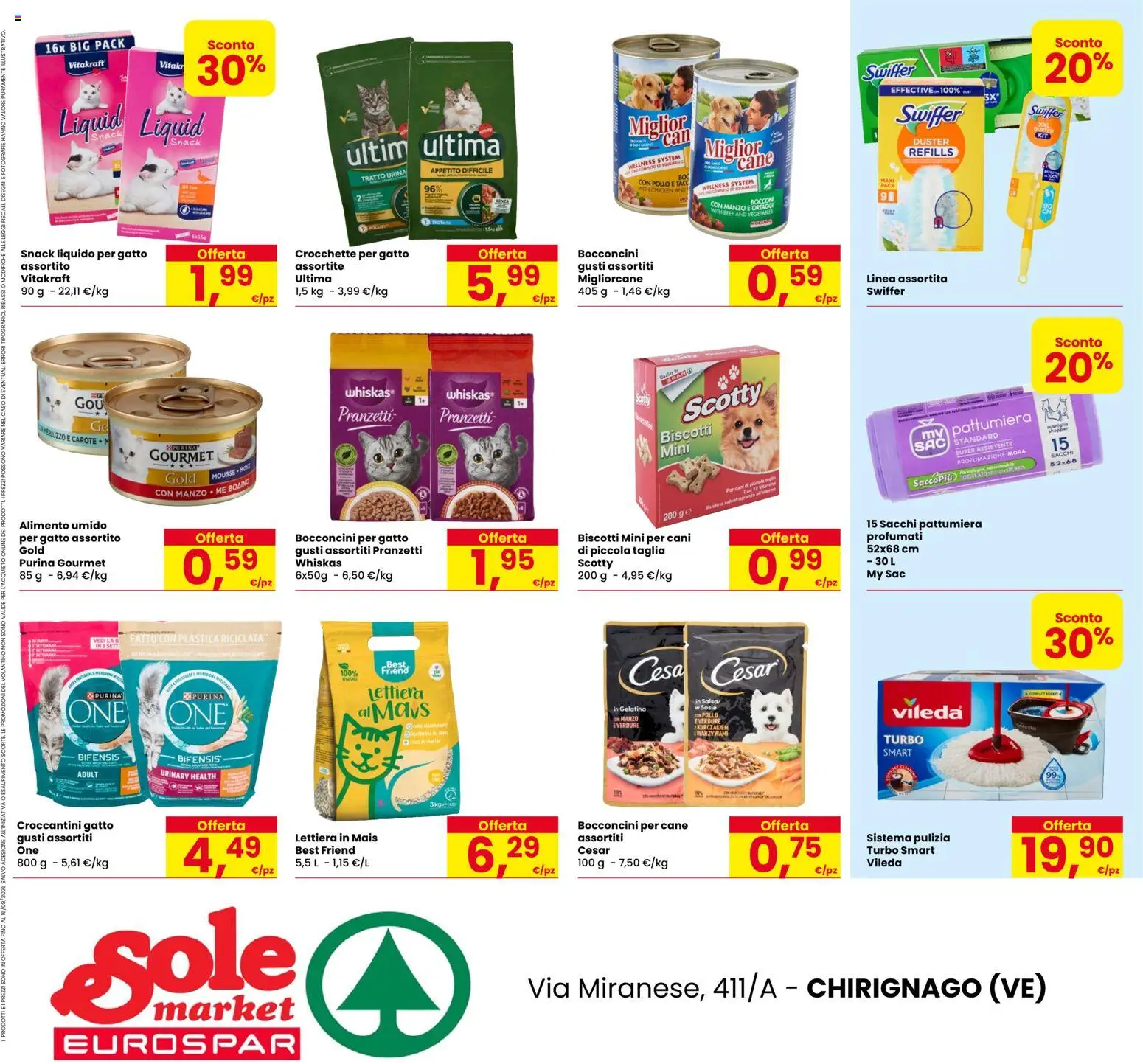 Volantino Eurospar del 31/08/2026 | Pagina: 20 | Prodotti: Pollo, Biscotti, Carote, Ortaggi