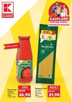 Náhled letáku Pasírovaná rajčata, různé druhy, 690 g od 06.05.2026 | Strana: 21