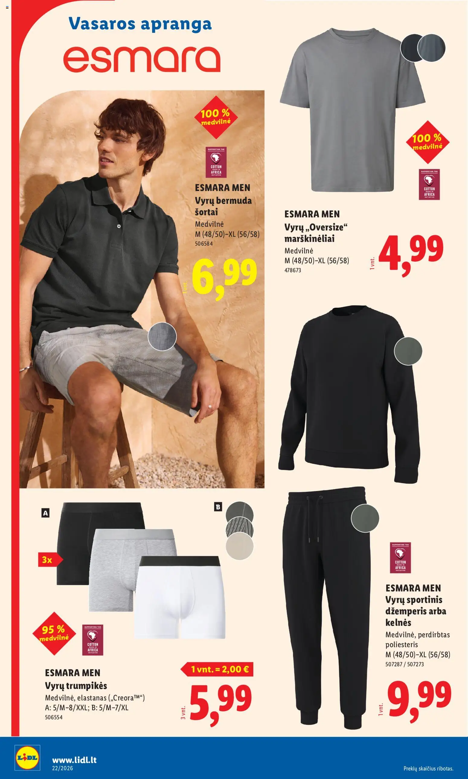 LIDL akcijos nuo 25.05.2026 | Puslapis: 26 | Prekių: Džemperis, Kelnes, Šortai, Trumpikės