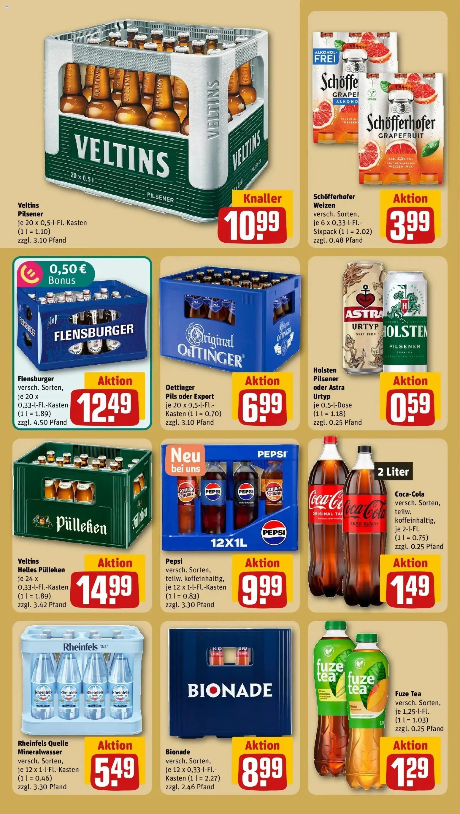 REWE Prospekt ab 10.08.2026 zum Blättern » Angebote | Seite: 20 | Produkte: Helles pulleken, Holsten, Grapefruit, Alkohol