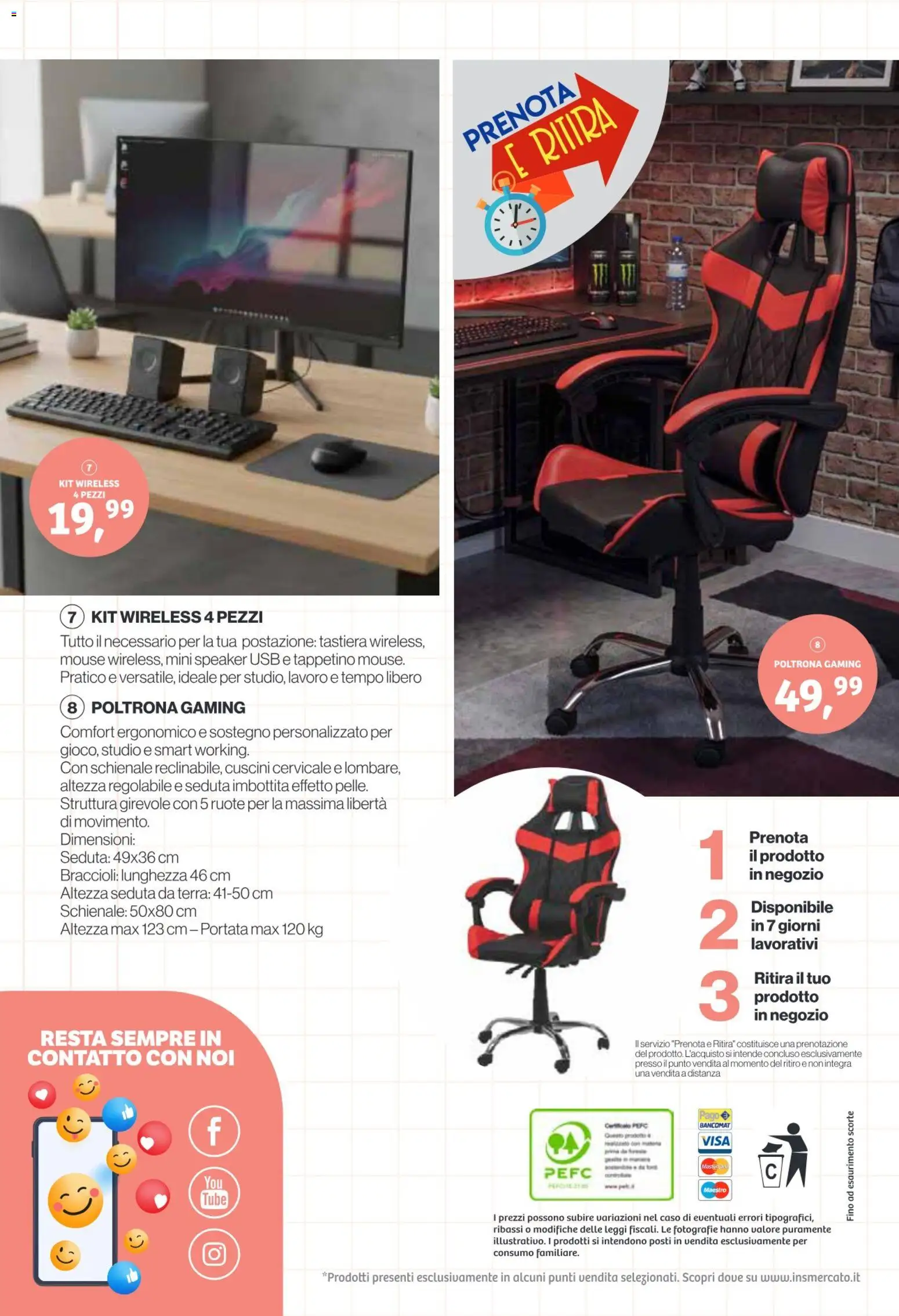 Volantino IN's del 19/08/2026 | Pagina: 20 | Prodotti: Braccioli, Mouse, Speaker, Poltrona