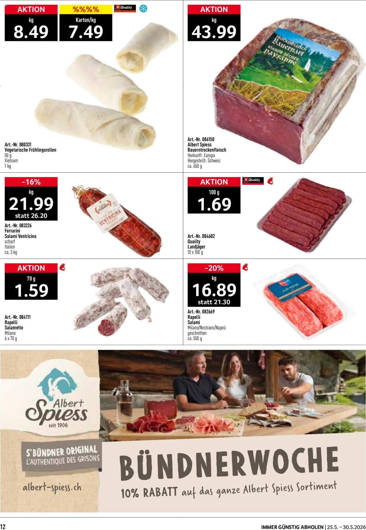 Prodega aktionen – gültig ab 25.05.2026 | Seite: 12 | Produkte: Salami
