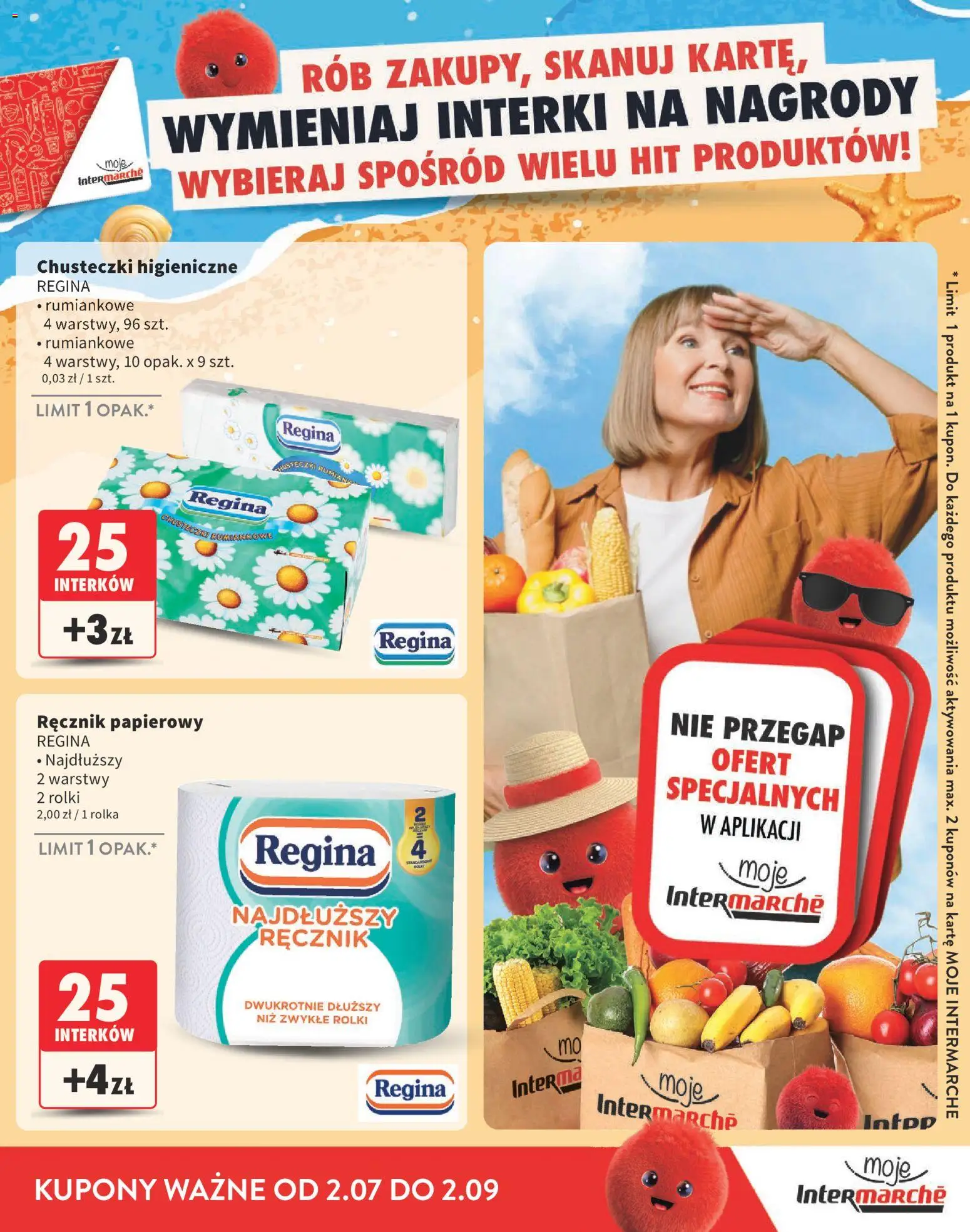Intermarche gazetka - Katalog nagród od 02.07.2026 | Strona: 13 | Produkty: Rolki, Chusteczki higieniczne, Ręcznik papierowy
