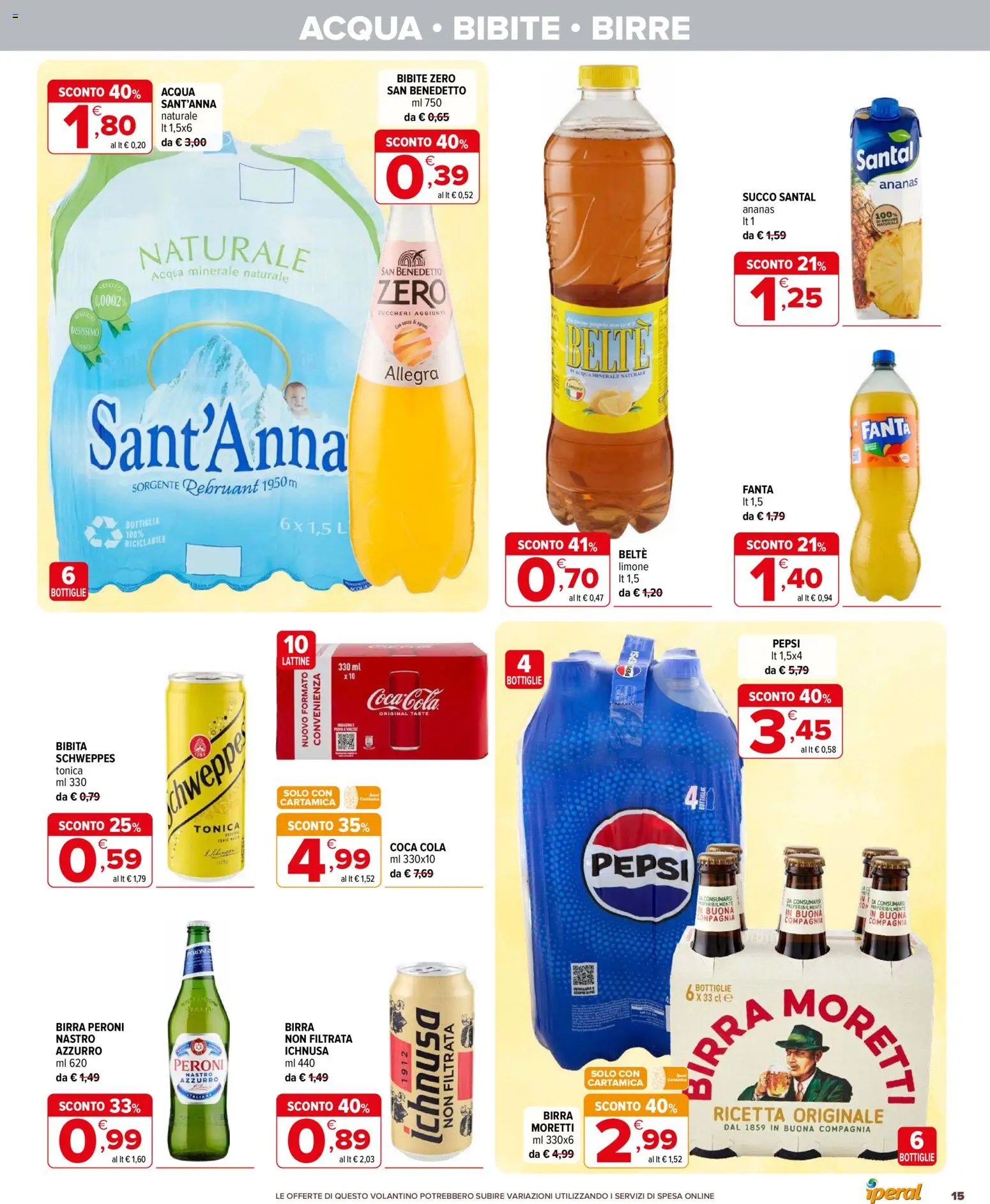 Volantino Iperal del 06.05.2026 | Pagina: 15 | Prodotti: Succo, Bibite, Bibita, Pepsi