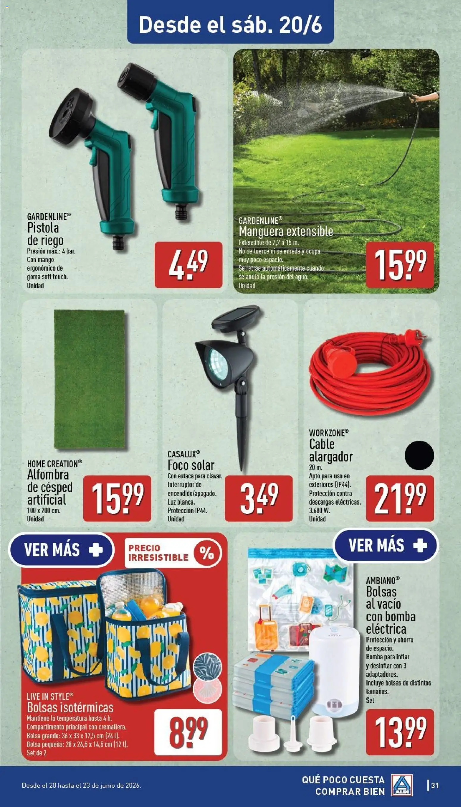 Aldi folleto Canarias │ válido desde el 15.06.2026 | Página: 31 | Productos: Manguera, Cable, Bolsa, Ρούτερ