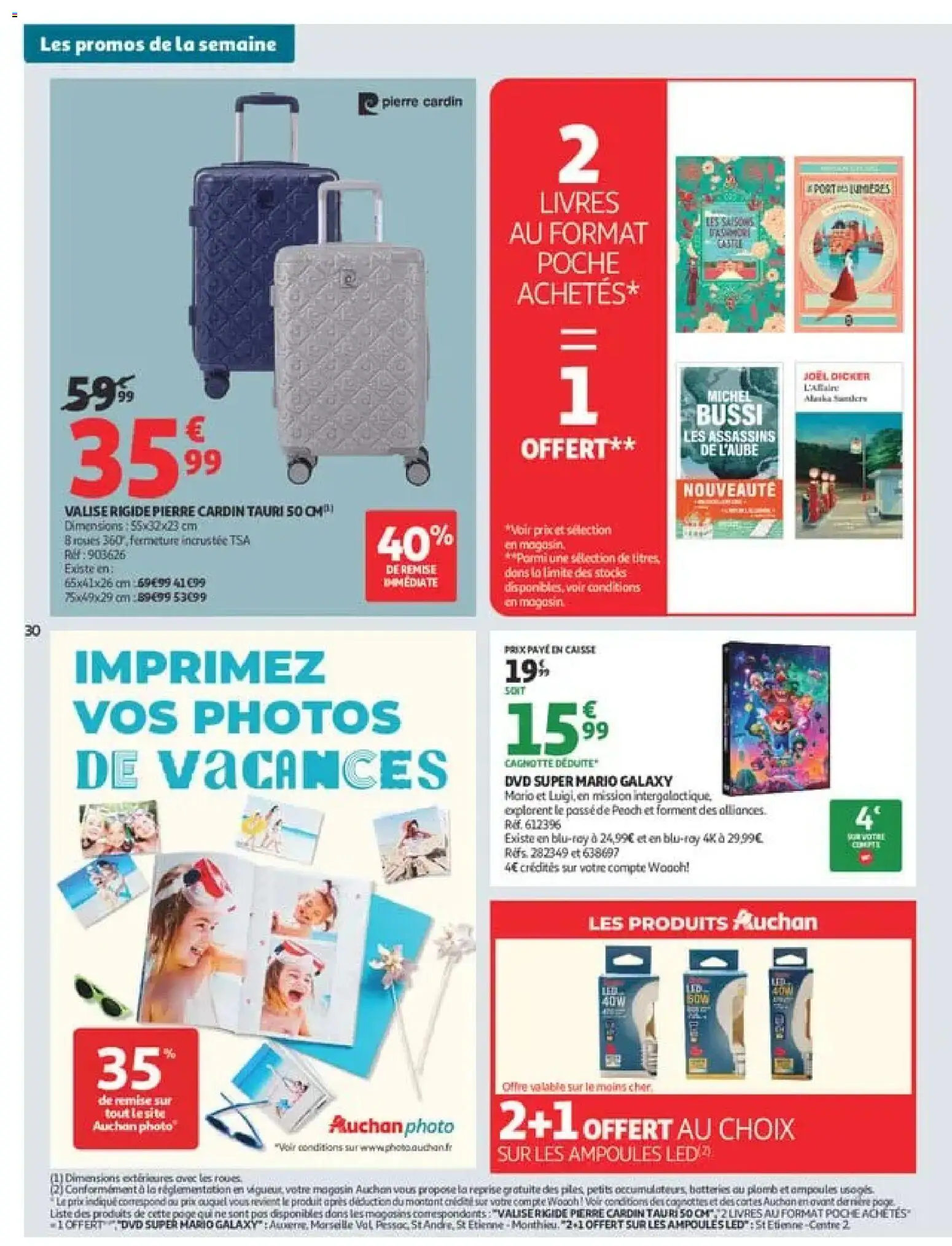 {H1} | Page: 30 | Produits: Ampoules, Livres, Valise rigide, Valise