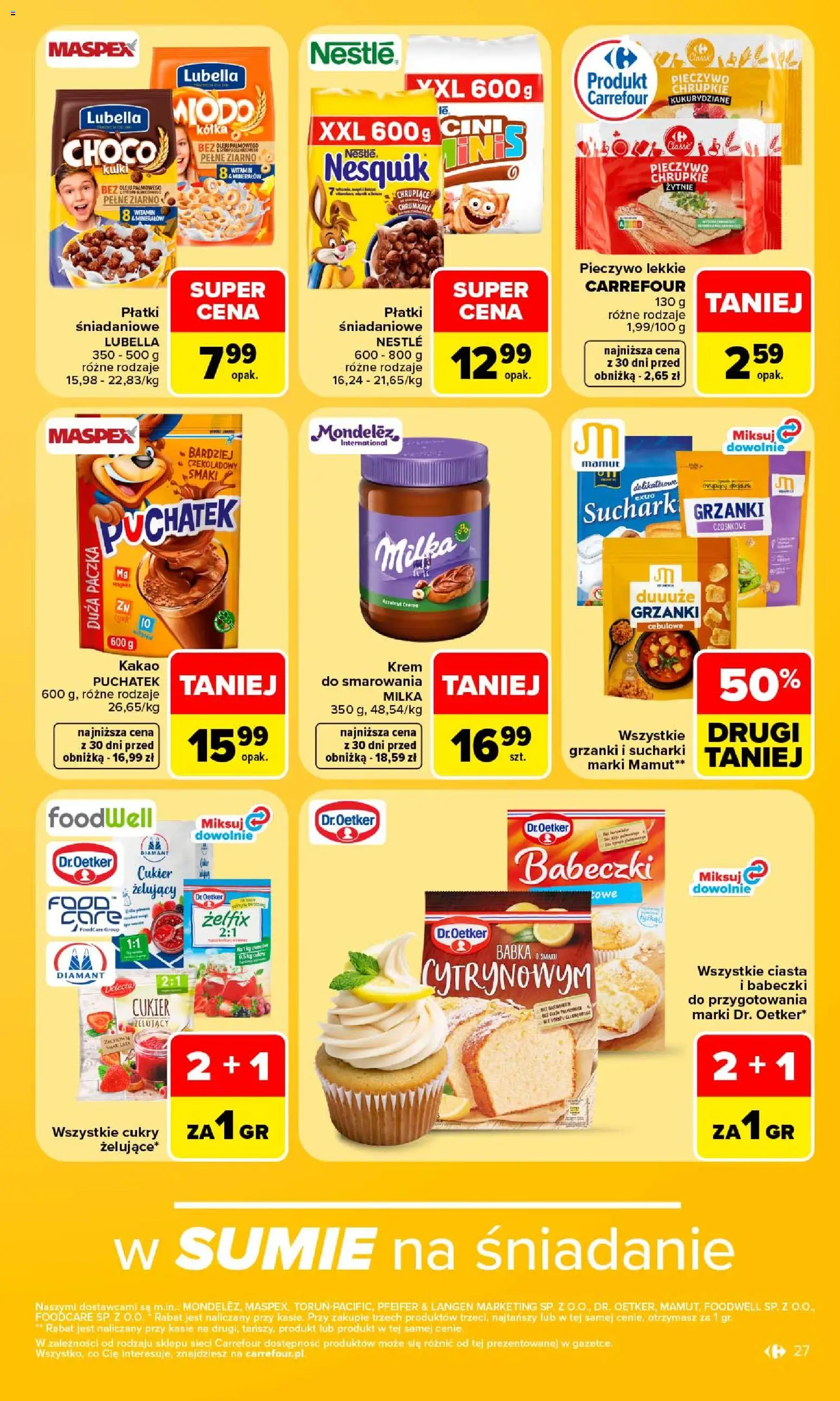 Carrefour gazetka od 24.08.2026 | Strona: 29 | Produkty: Pieczywo, Milka, Grzanki, Cukier