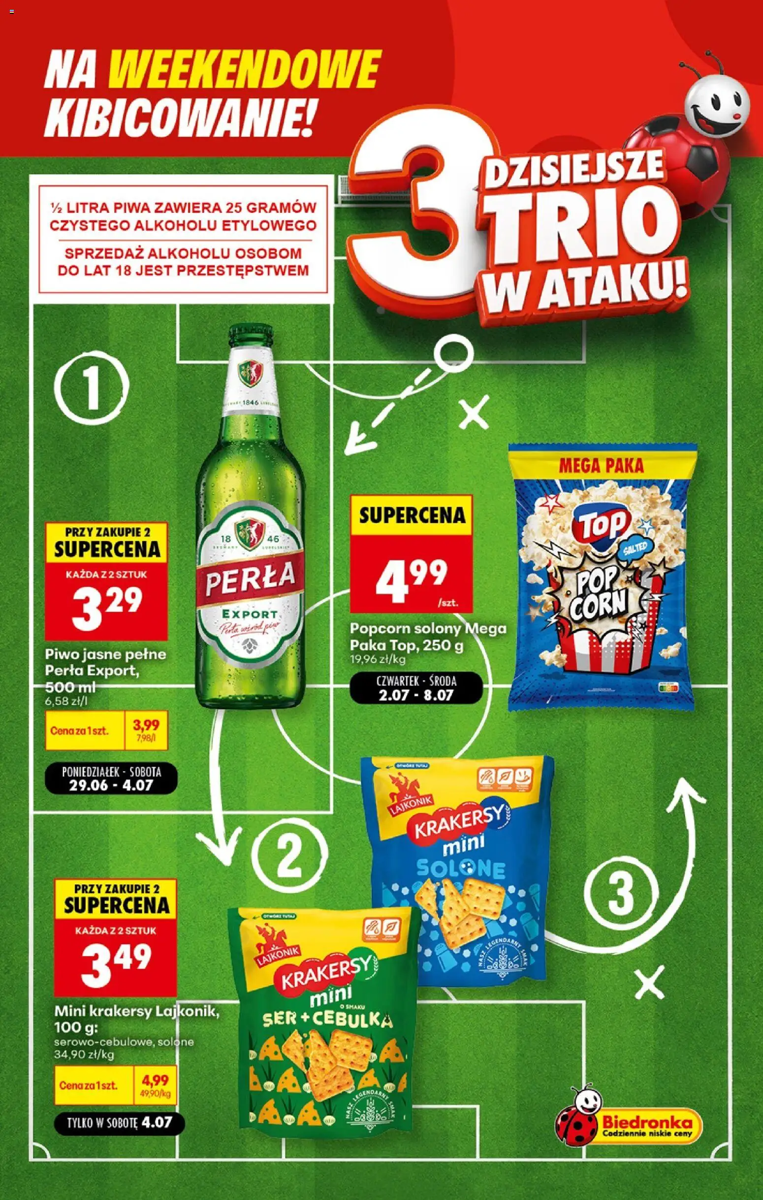 Biedronka gazetka - Football od 04.07.2026 | Strona: 5 | Produkty: Top, Ser, Piwo, Popcorn