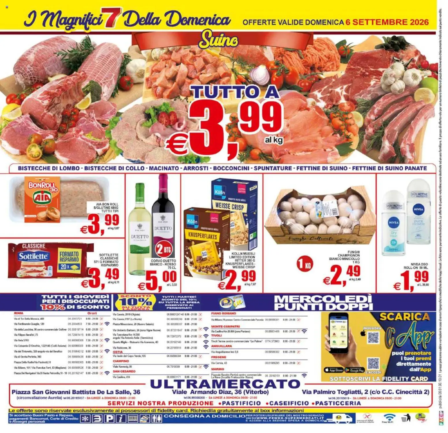Volantino Pewex del 02/09/2026 | Pagina: 28 | Prodotti: Suino, Funghi, Collo, Macinato