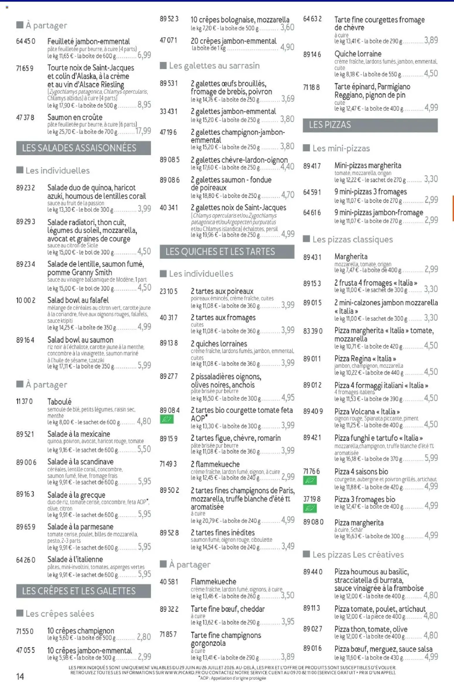 {H1} | Page: 14 | Produits: Artichaut, Bol, Poireaux, Vin