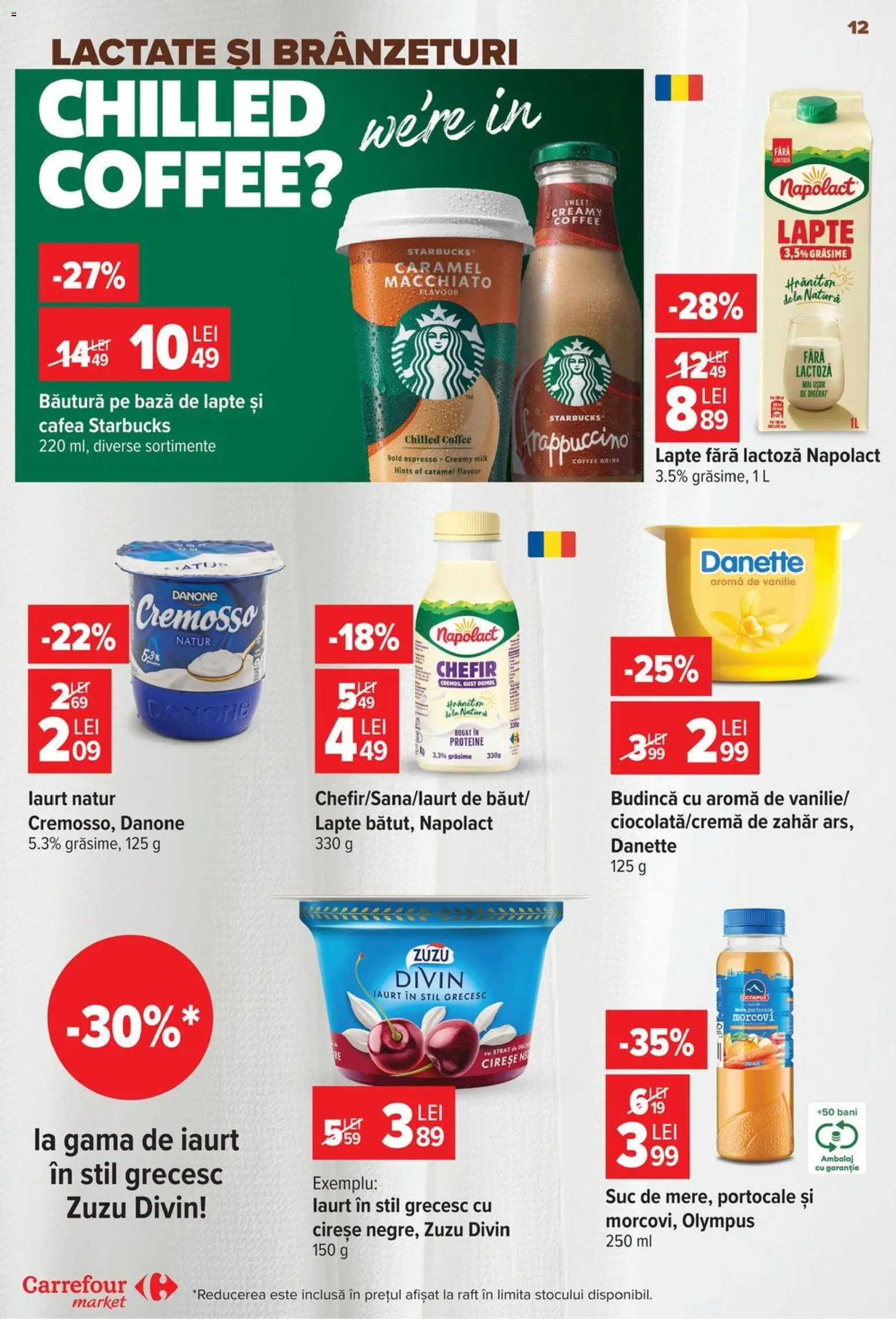 Noul catalog Carrefour – valabil de la 17.06.2026 | Pagină: 11 | Produse: Raft, Iaurt, Portocale, Morcovi
