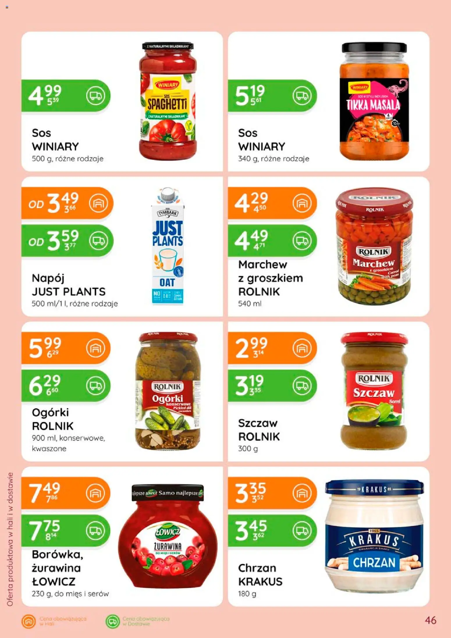 Eurocash gazetka od 28.05.2026 | Strona: 46 | Produkty: Tikka masala, Chrzan, Ogórki, Ogórki konserwowe