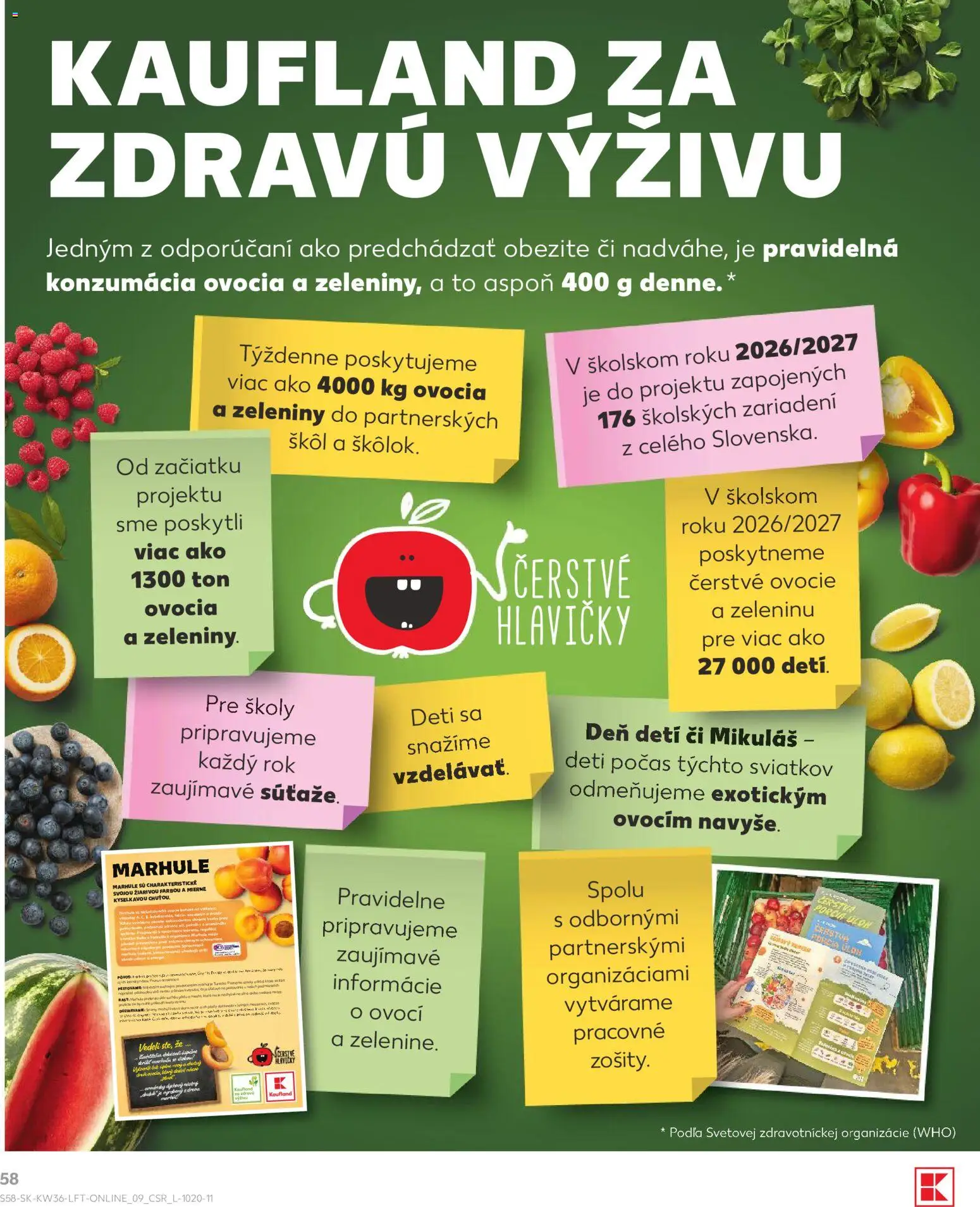 Nové Kaufland akcie – leták je platný od 03.09.2026 | Strana: 58 | Produkty: Kniha, Marhule, Ovocie