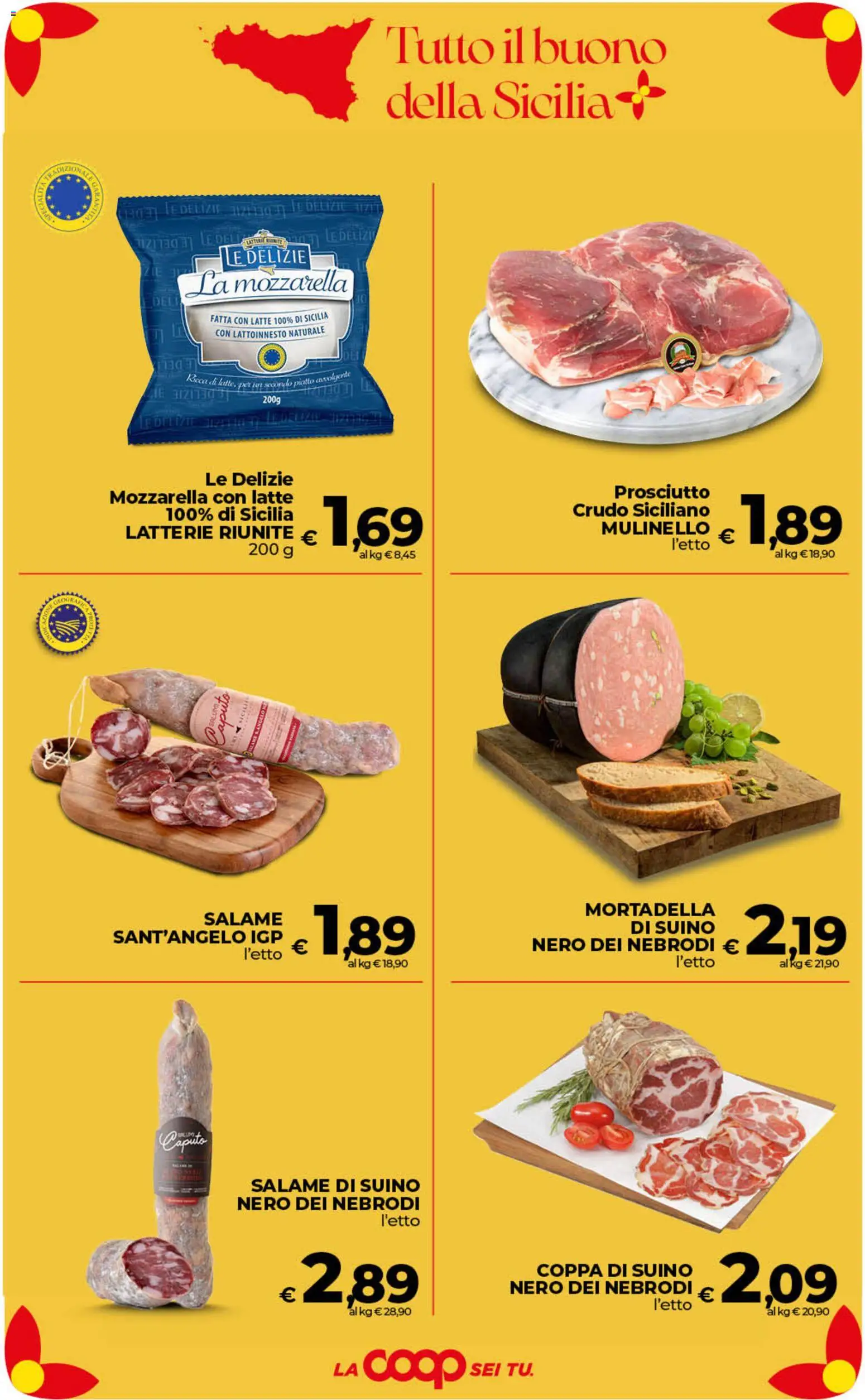 Volantino Ipercoop del 11/08/2026 | Pagina: 13 | Prodotti: Mozzarella, Latte, Mortadella, Piatto